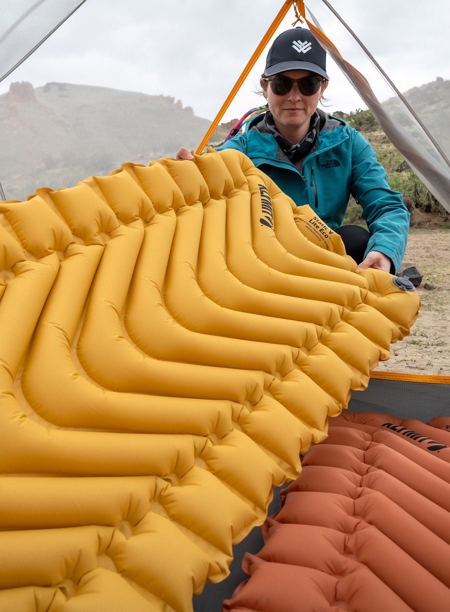 Planinarska podloga Klymit Static V Lite ECO Sleeping Pad - gold