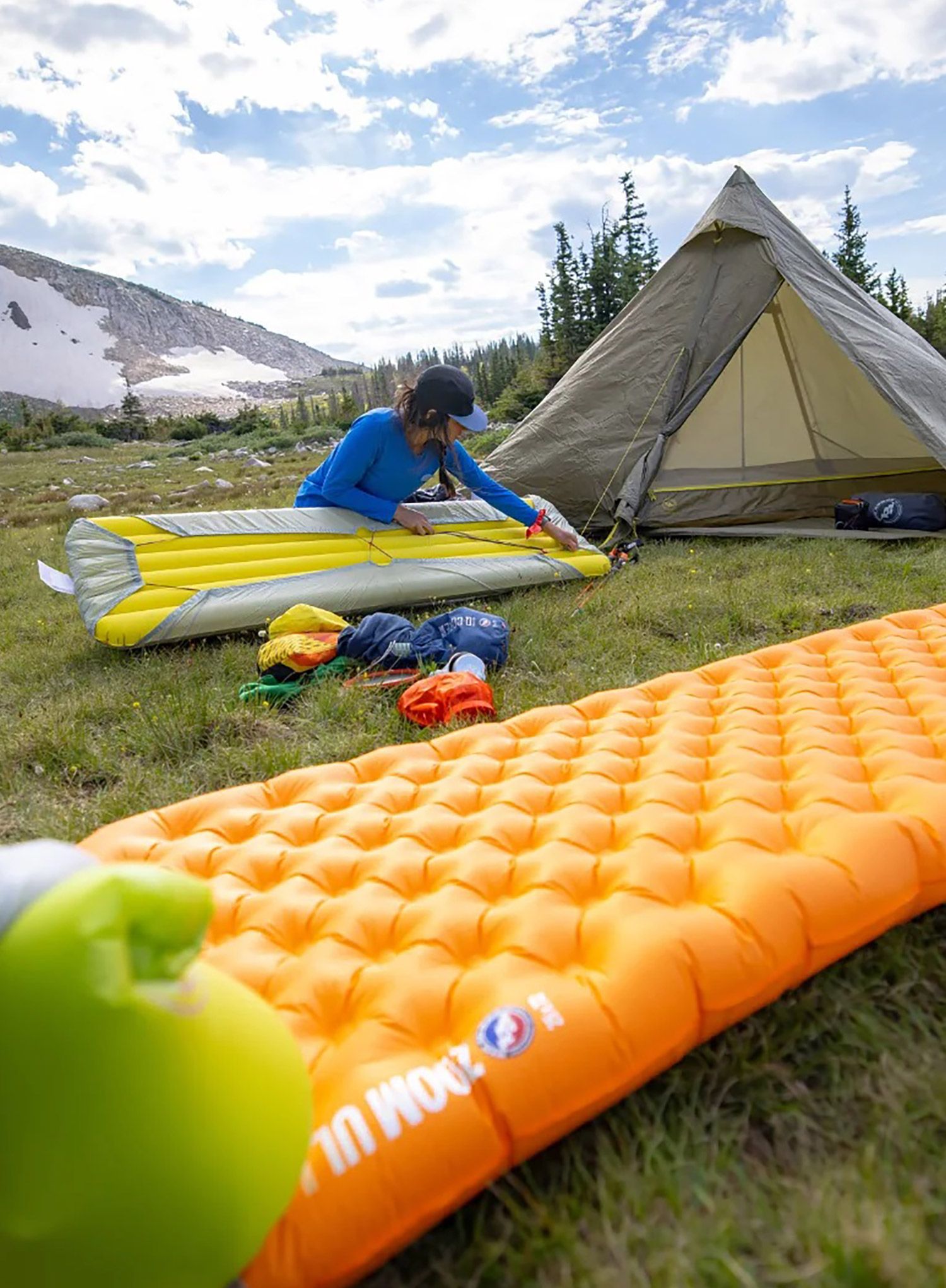 Madrac na napuhavanje Big Agnes Zoom Ul Insulated Wide Reg - amber glow