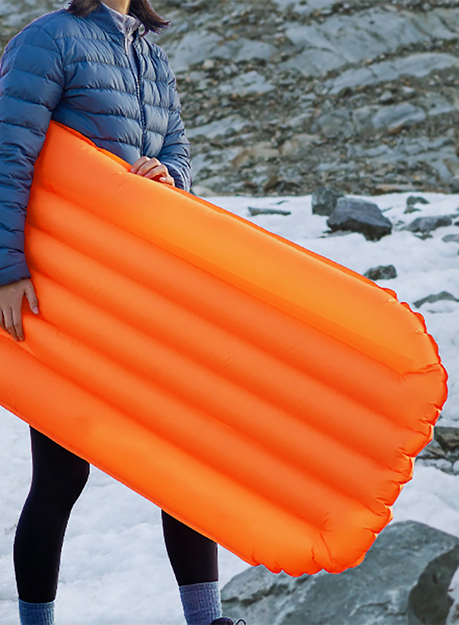 Madrac na napuhavanje Flextail Zero Mattress R05 Mummy - orange/orange