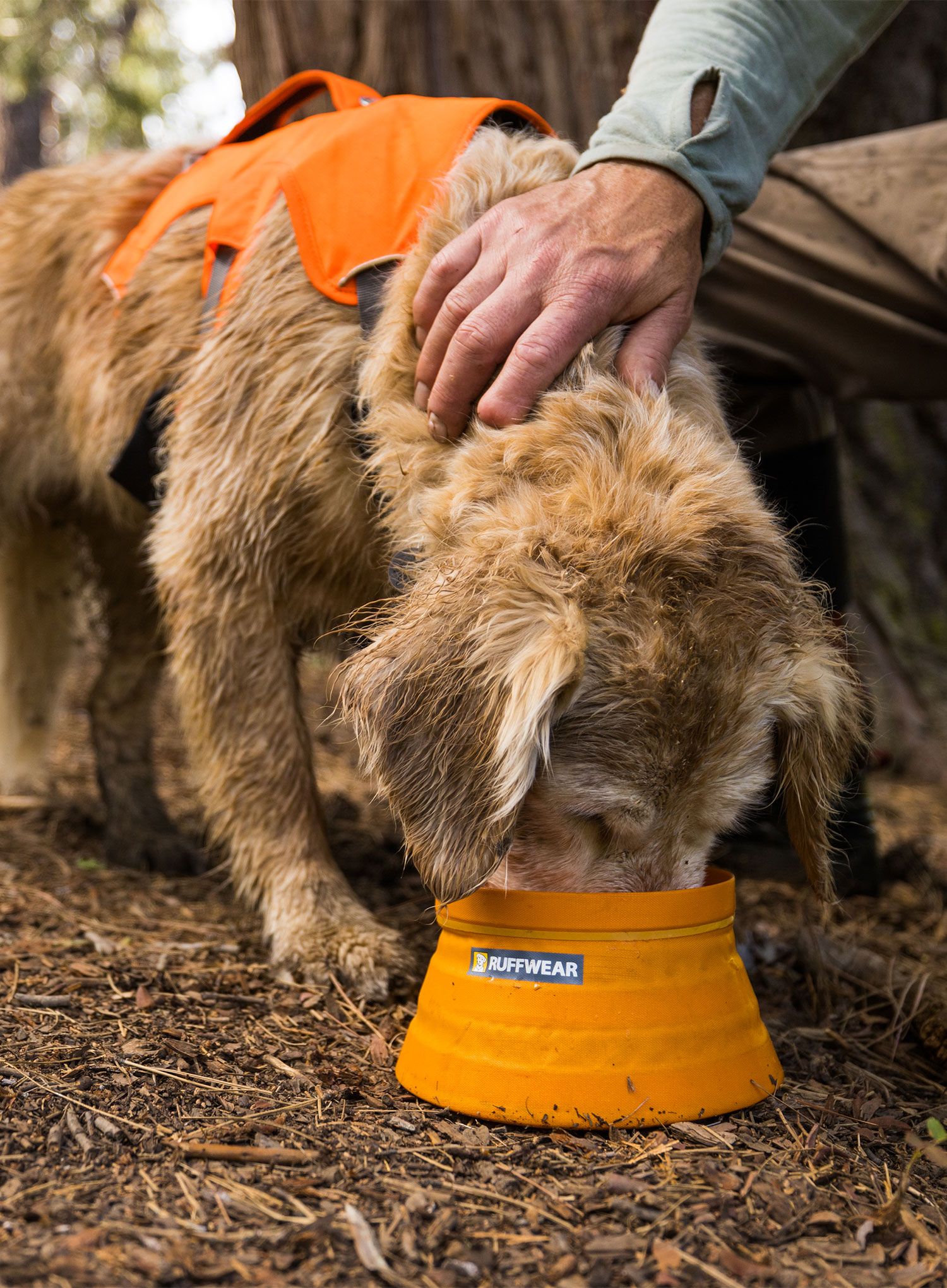 Posuda za psa Ruffwear Bivy Collapsible Dog Bowl - salamander orange