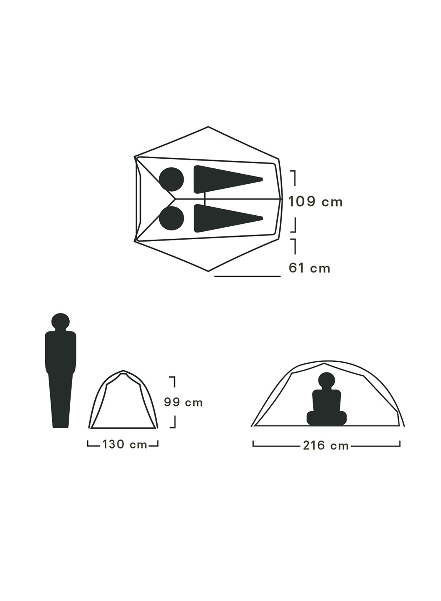 Šator za 2 osobe Nemo Mayfly OSMO 2P