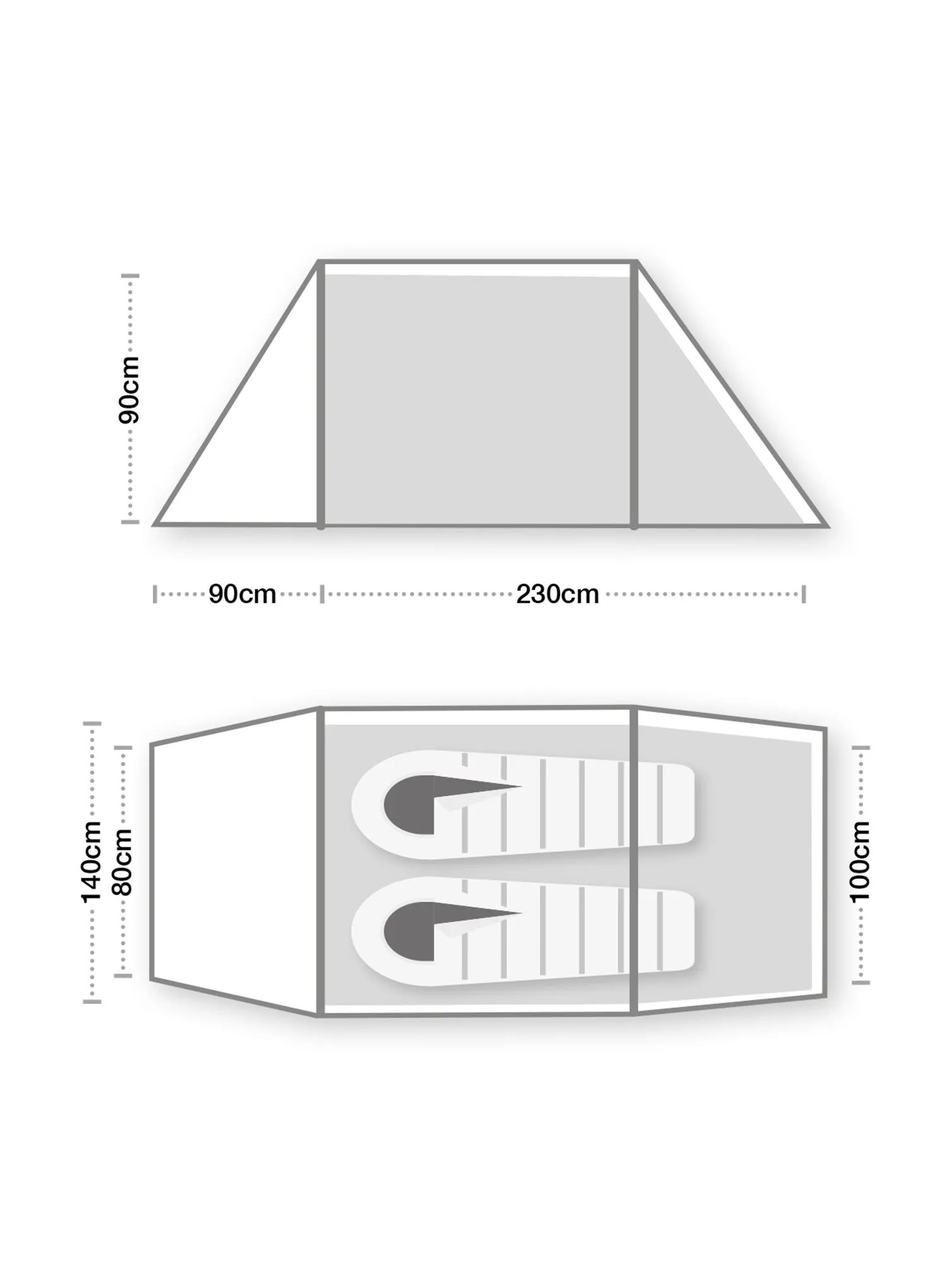 Šator za 2 osobe Terra Nova Hoolie Compact 2