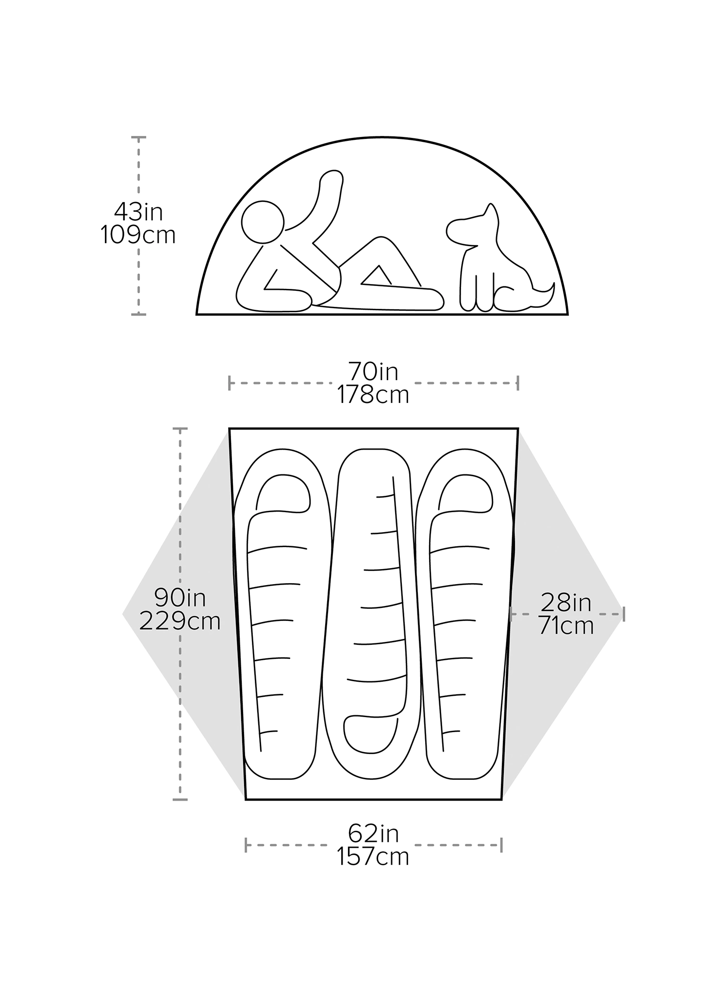 Šator za 3 osobe Big Agnes Copper Spur UL 3 - tangelo