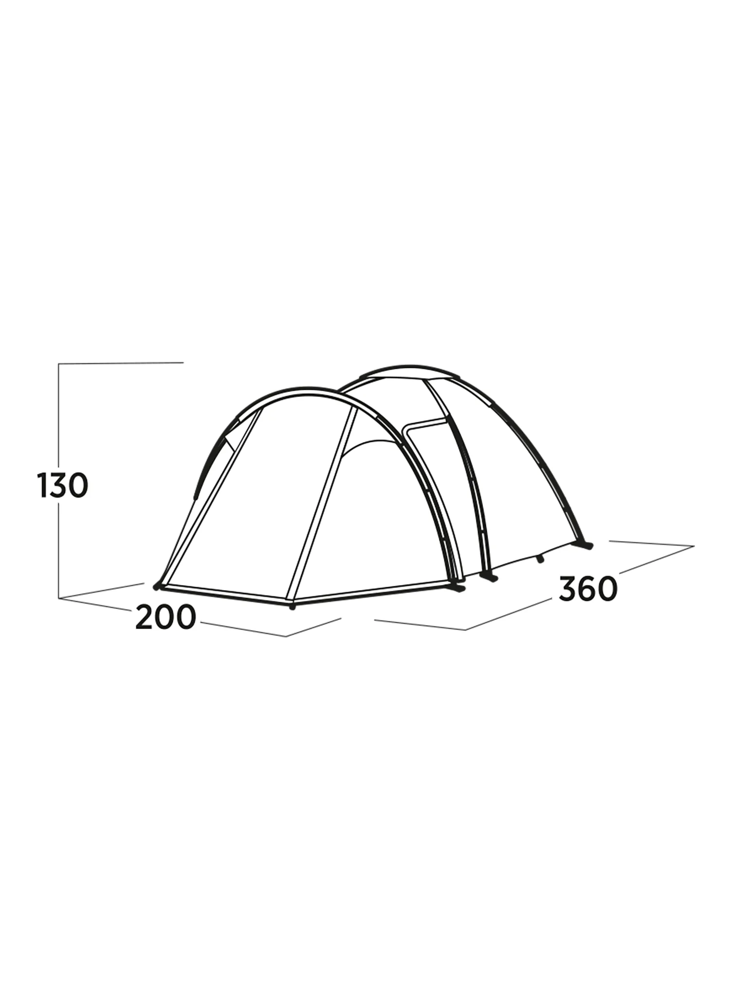 Šator za 3 osobe Easy Camp Lomsdal 3