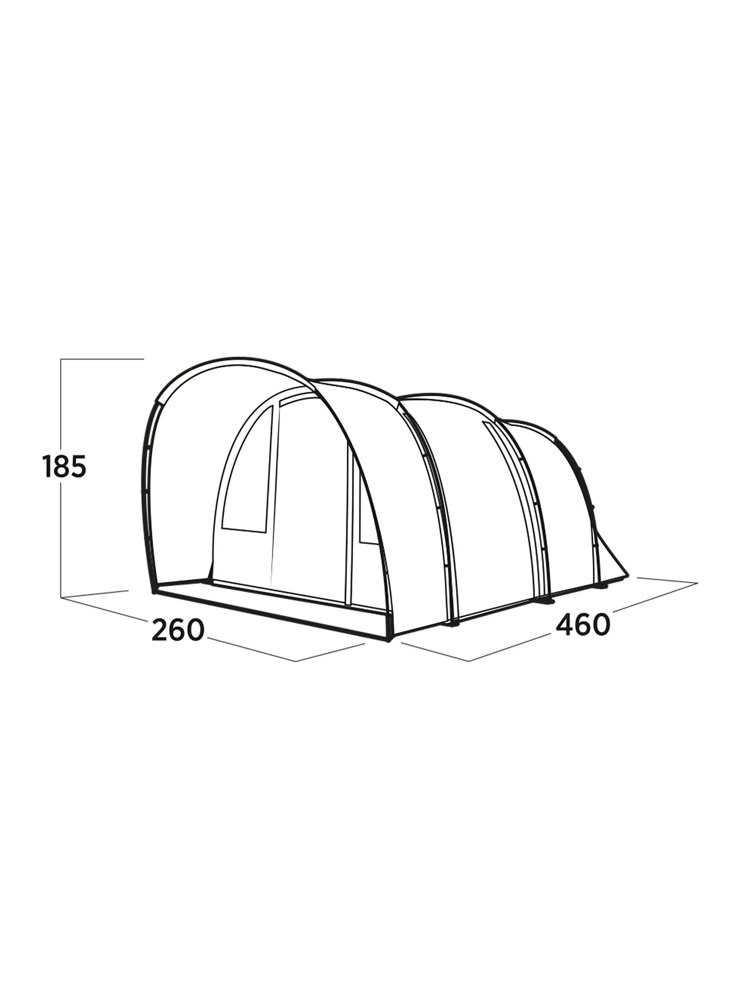 Šator za 4 osobe Easy Camp Skarvan 4
