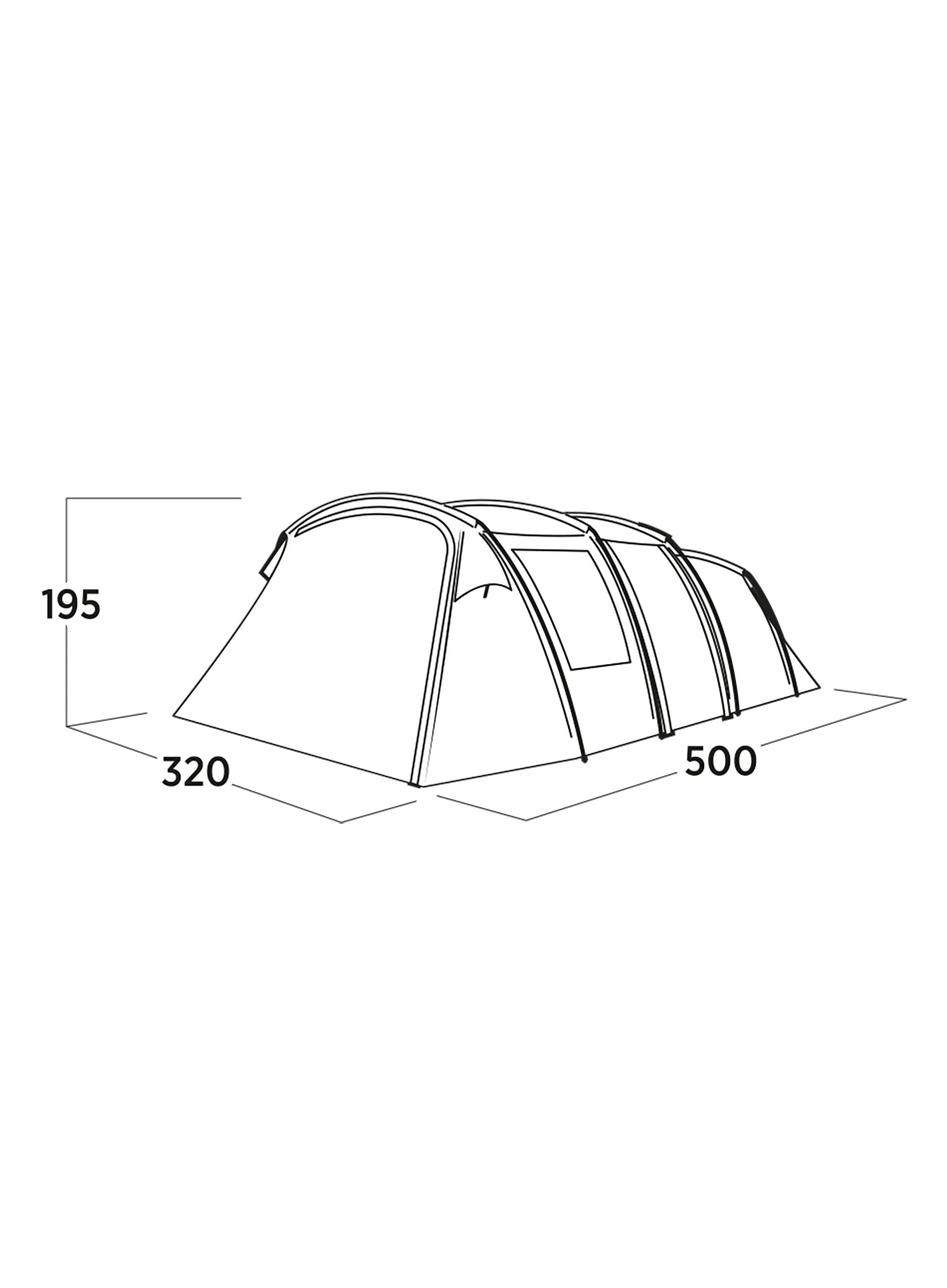 Šator za 5 osoba Easy Camp Hamra 5