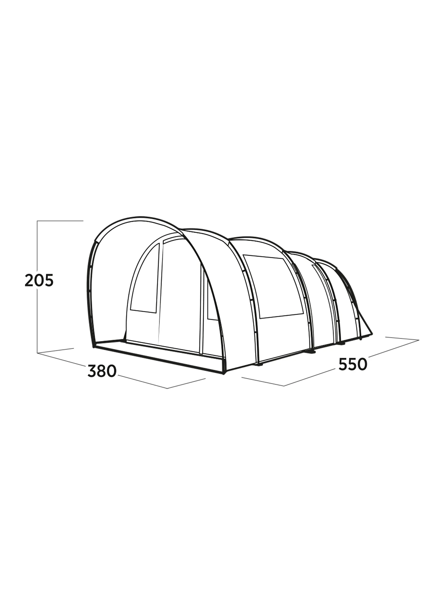 Šator za 6 osoba Easy Camp Skarvan 6