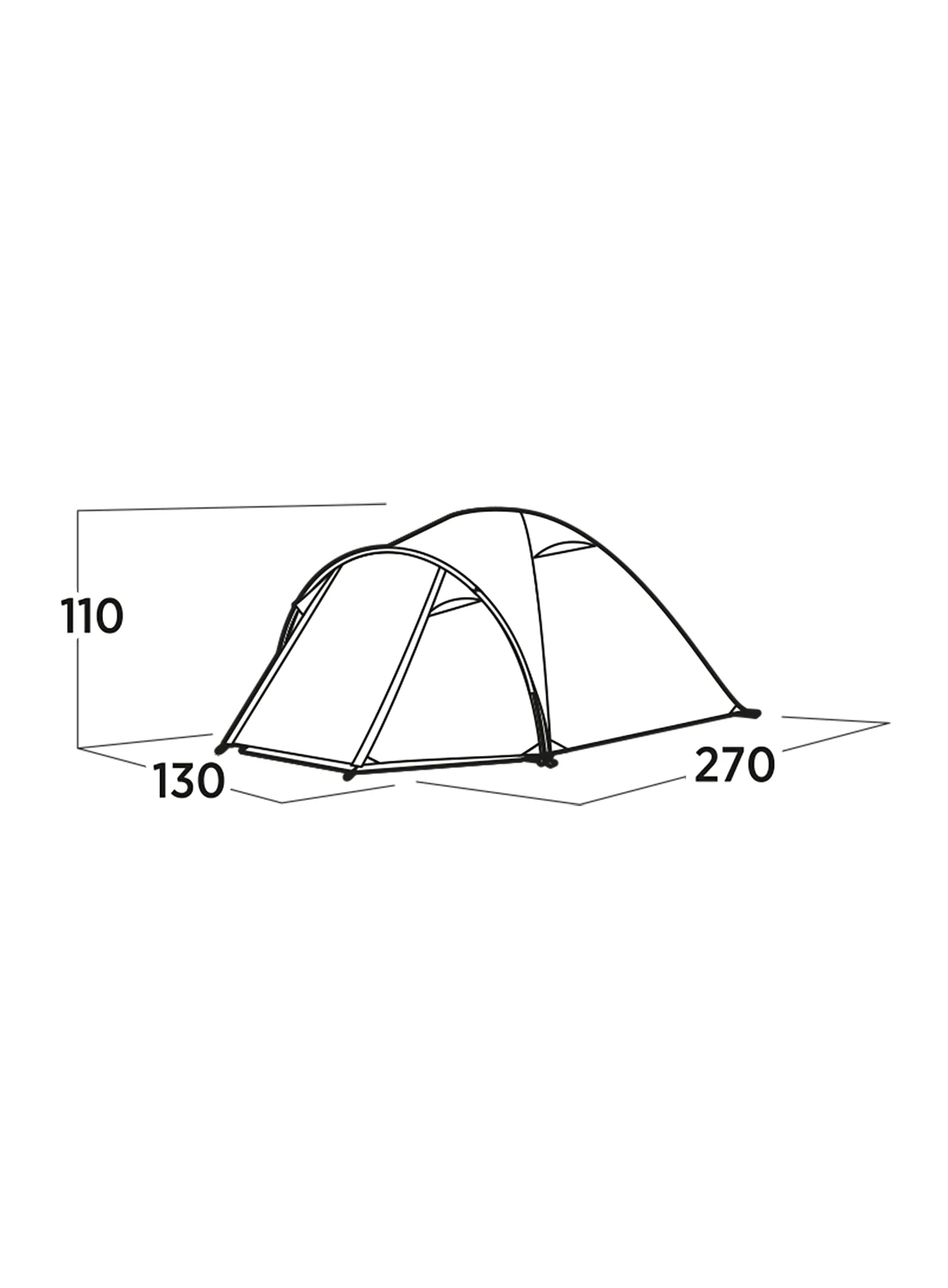 Šator za dvije osobe Easy Camp Setesdal 2