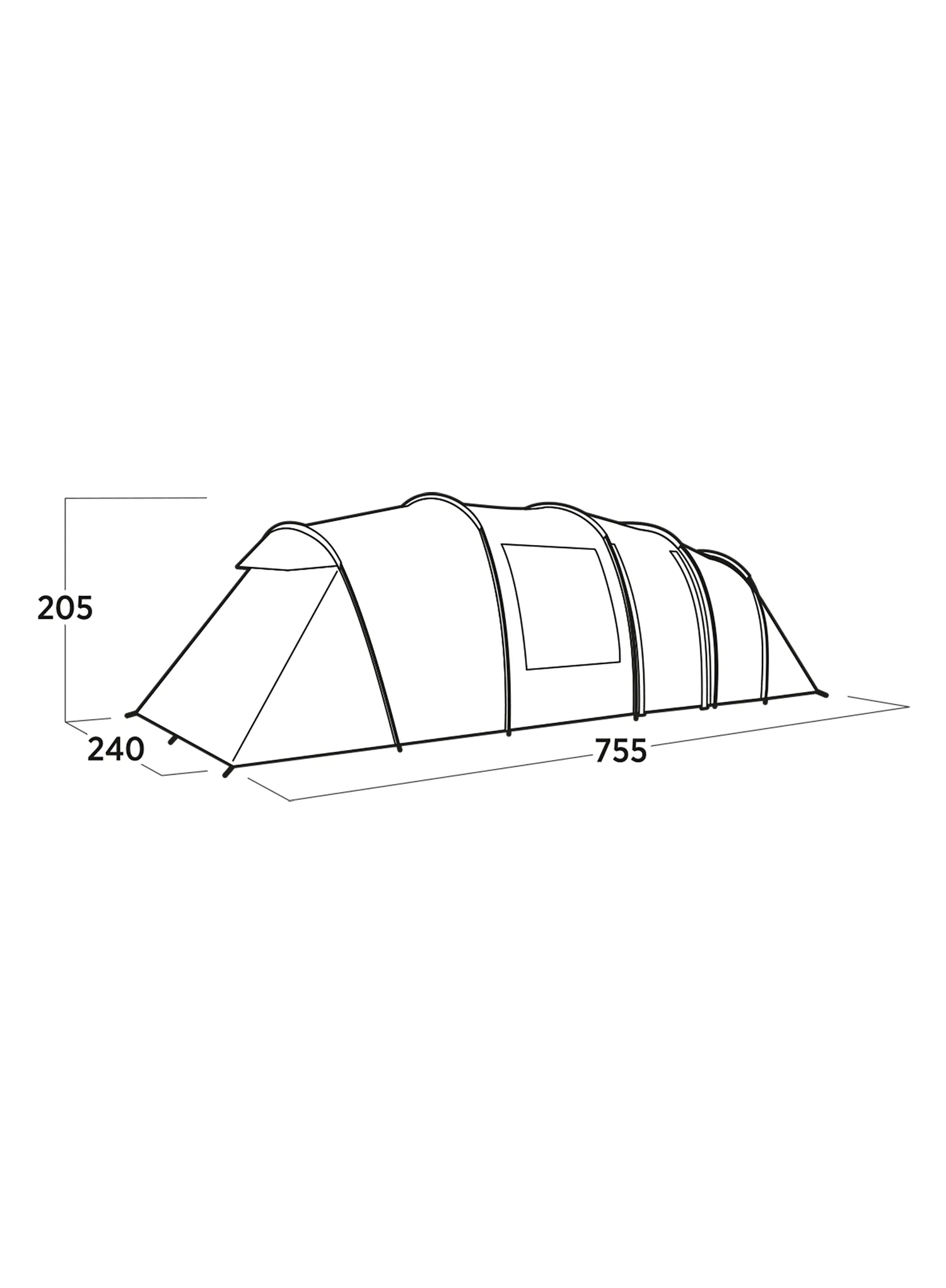 Obiteljski šator Easy Camp Leka Twin 8