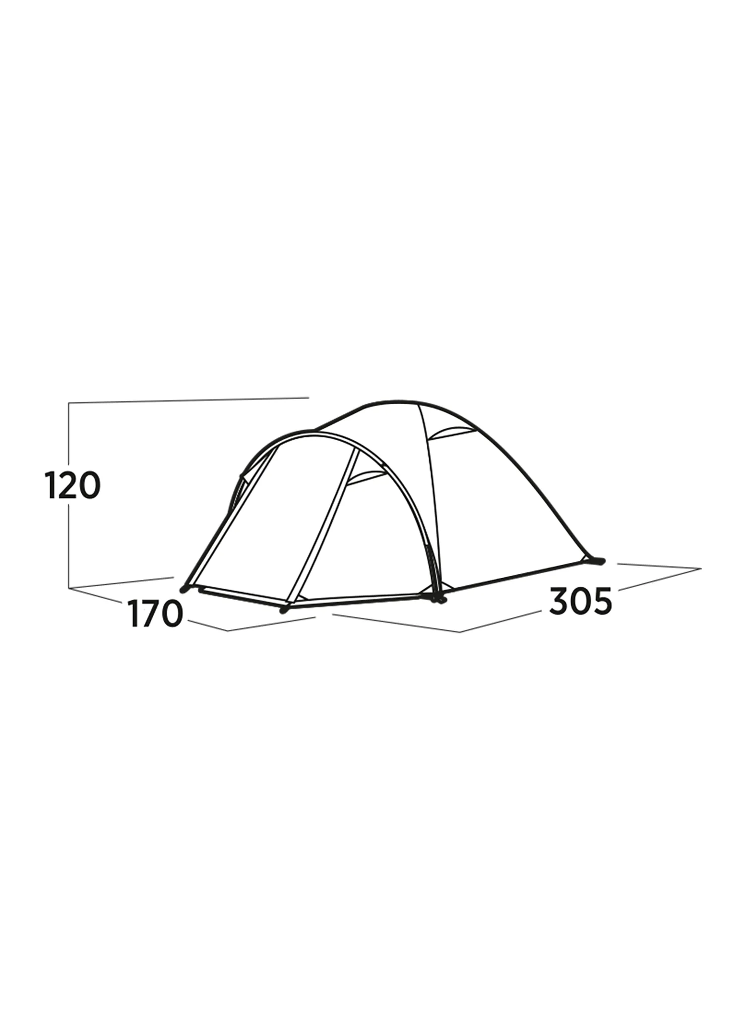 Šator za tri osobe Easy Camp Setesdal 3