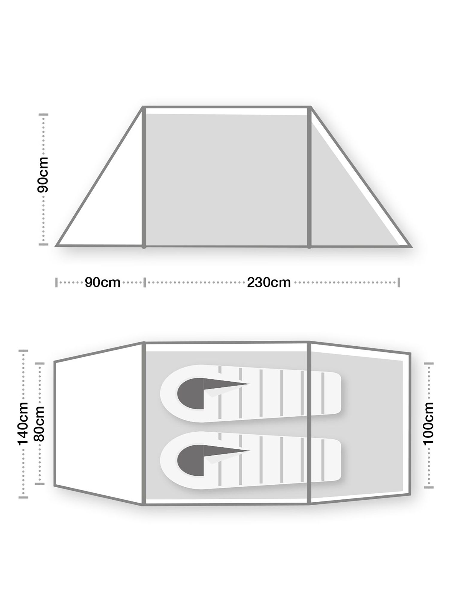 Šator za 2 osobe Terra Nova Hoolie Compact 2 - green