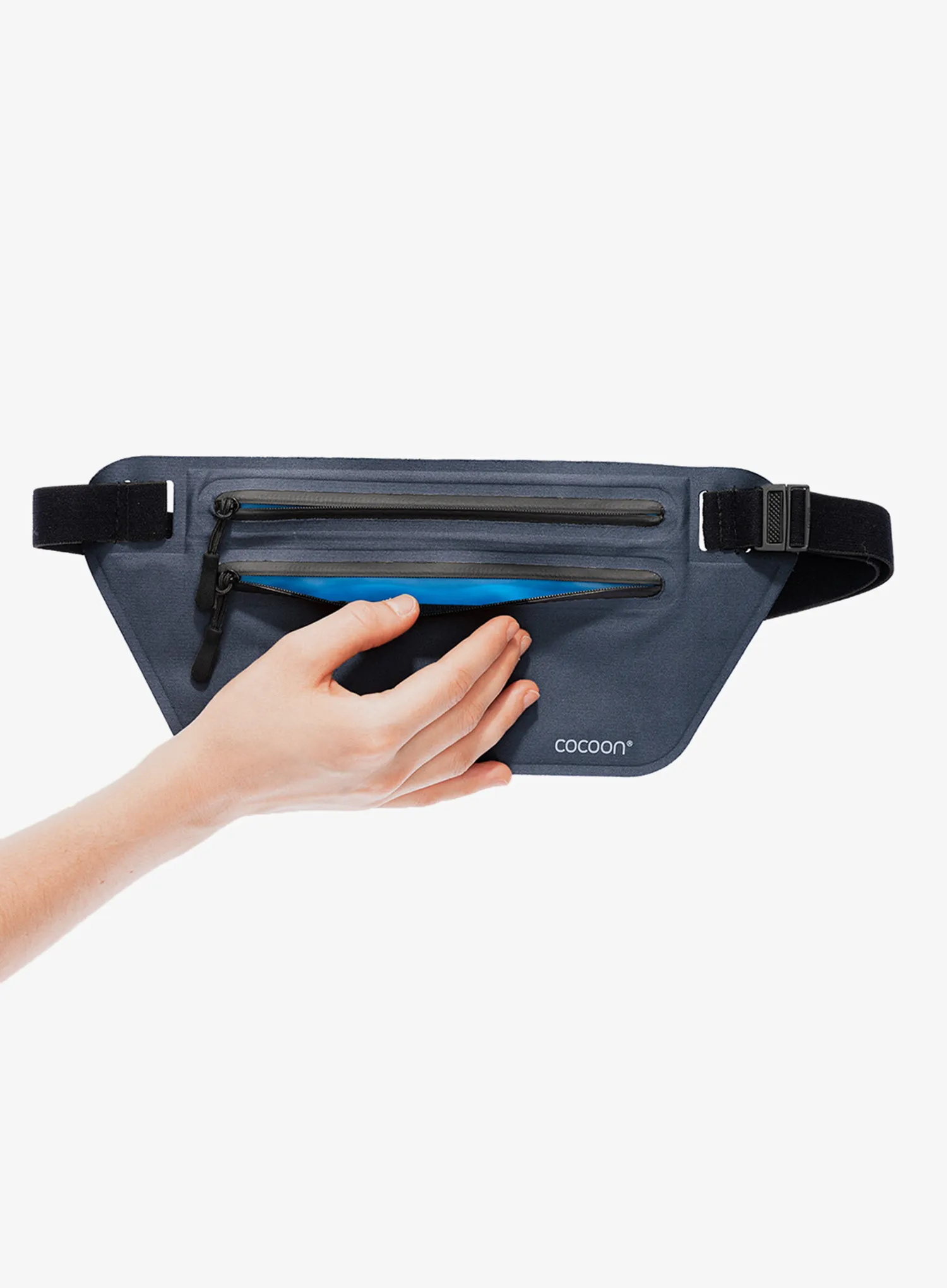 Torbica oko struka Cocoon Secret Waist Wallet - navy/blue