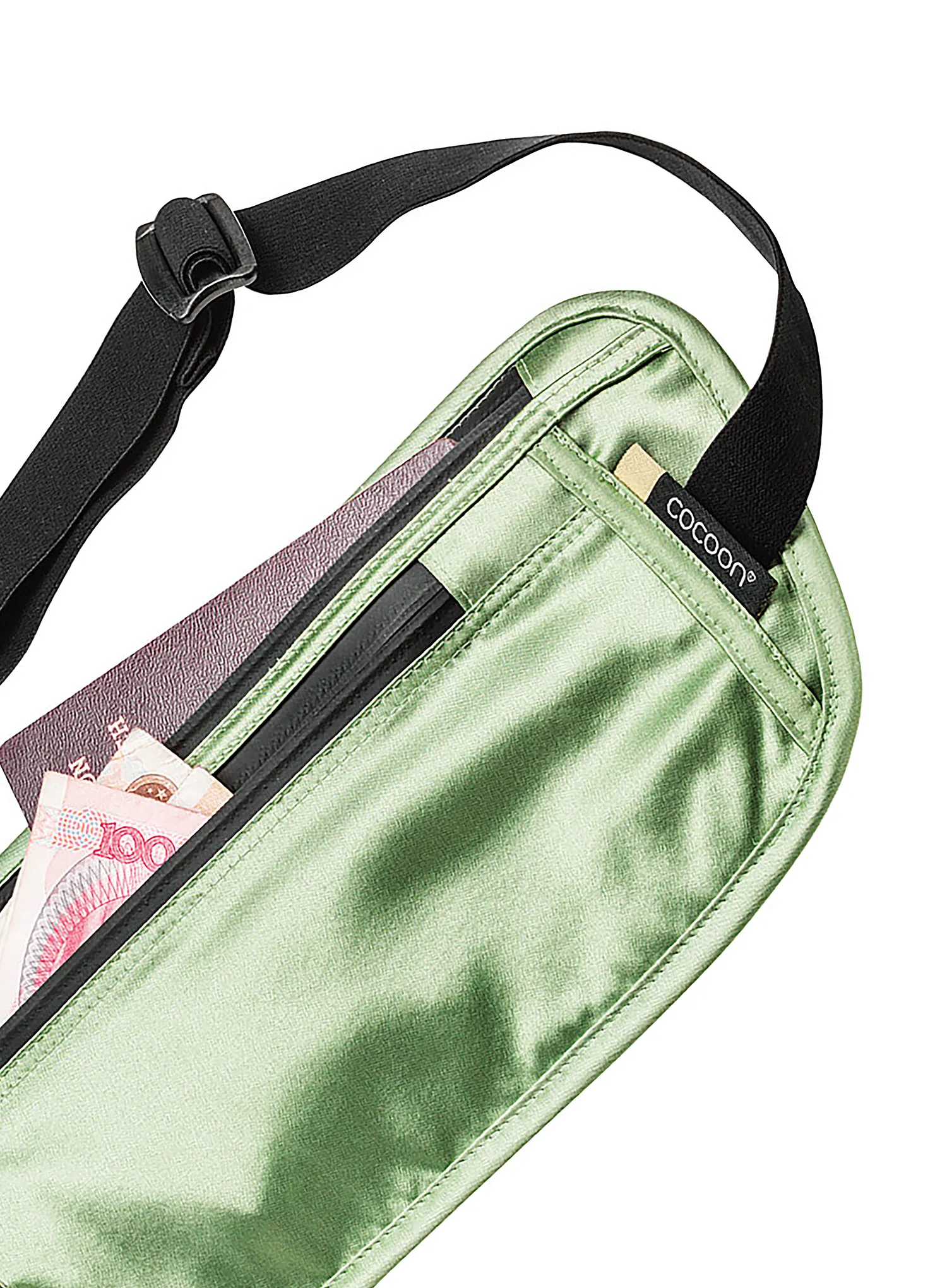 Torbica oko struka Cocoon Secret Waist Wallet - Silk - light green