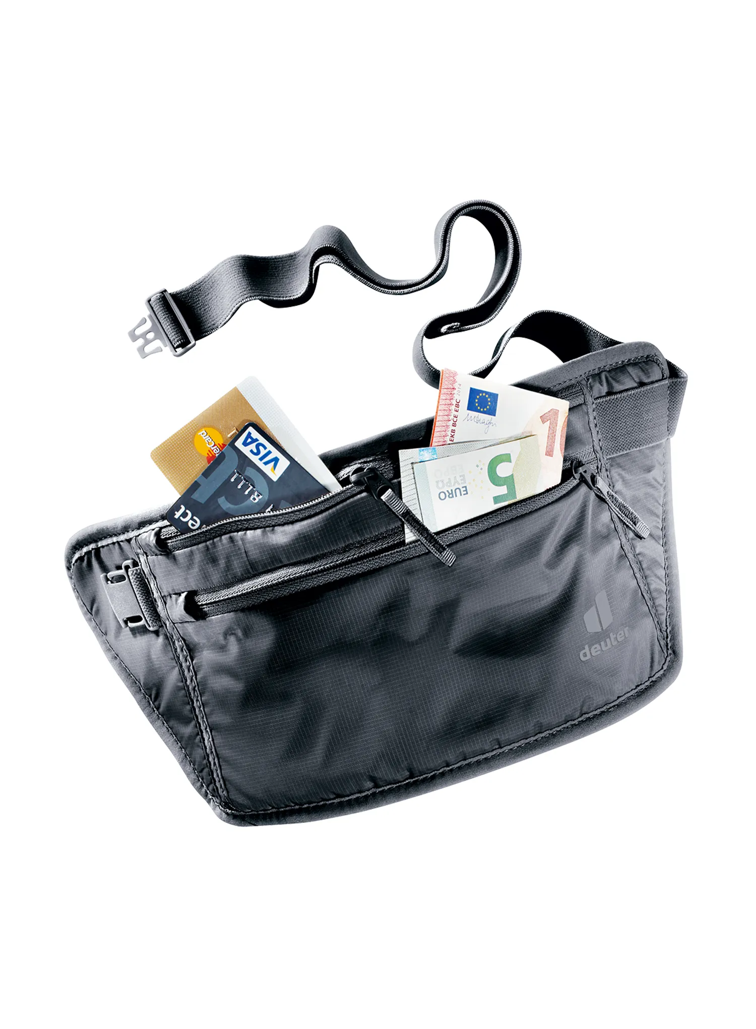 Torbica oko struka Deuter Security Money Belt II - blk/blk