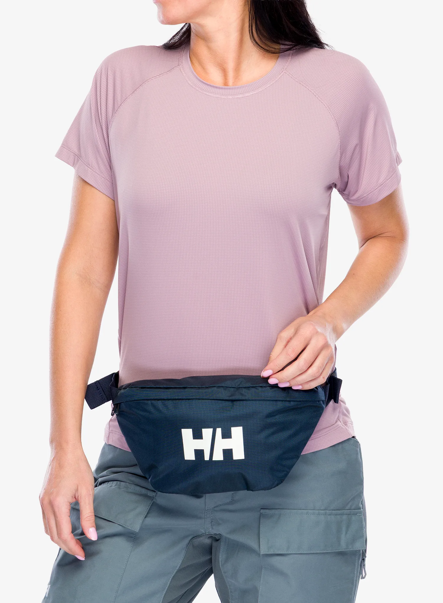 Torbica oko struka Helly Hansen Logo Waist Bag - navy/vaporous grey/gum