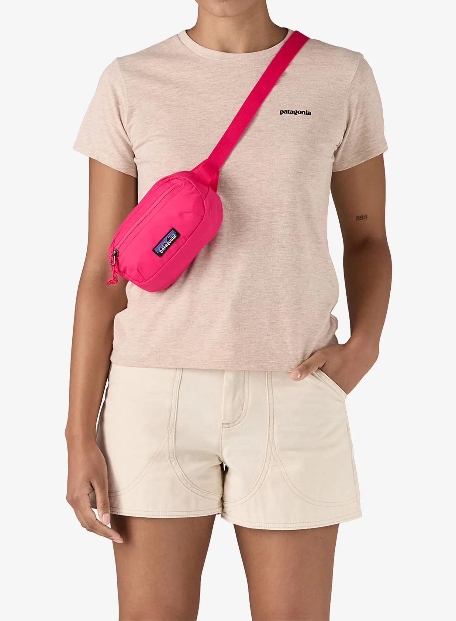 Torbica oko struka Patagonia Terravia Mini Hip Pack - luminous pink