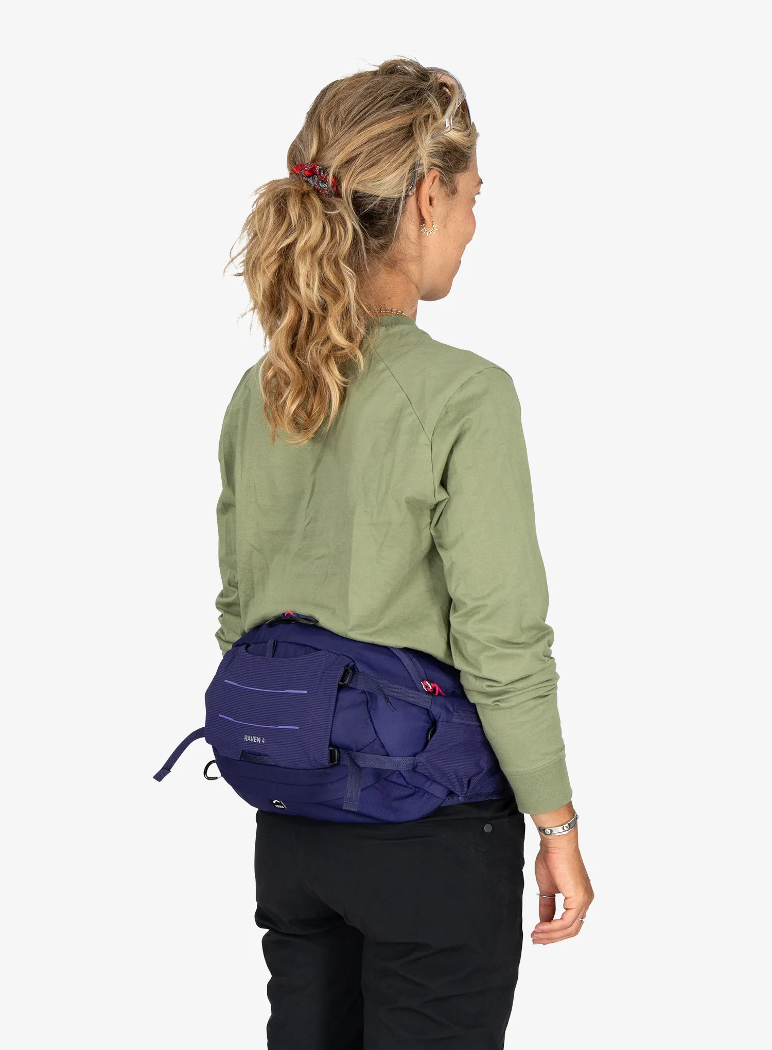 Biciklistička torbica oko struka Osprey Raven 4 - deep fig