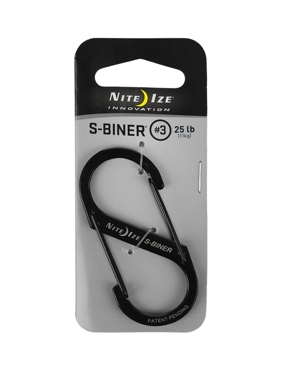 Karabiner za ključeve Nite Ize S-Biner 3 - black