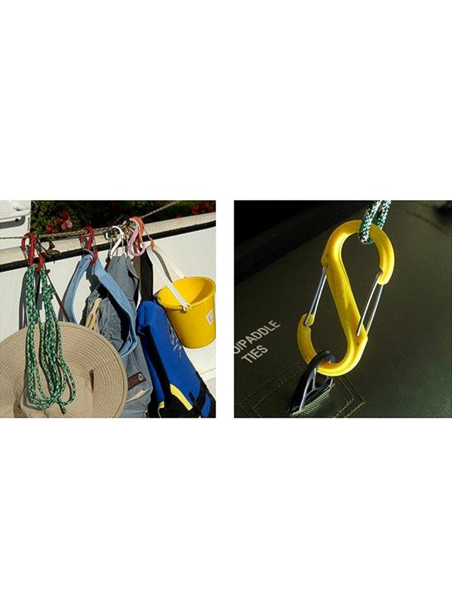 Karabiner za ključeve Nite Ize S-Biner 4 Plastic Gate - black