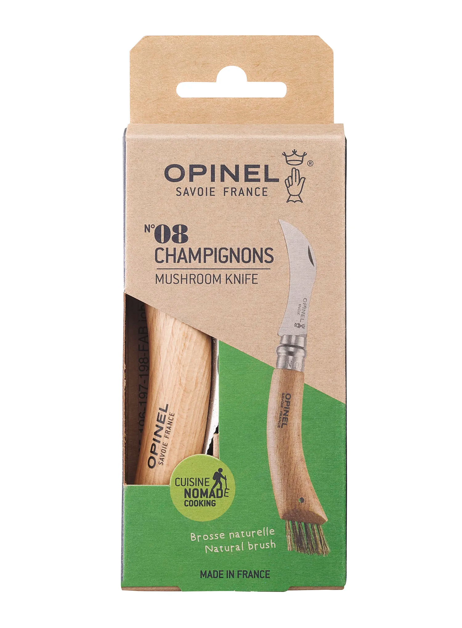 Putni nož Opinel No.08 Mushroom - steel