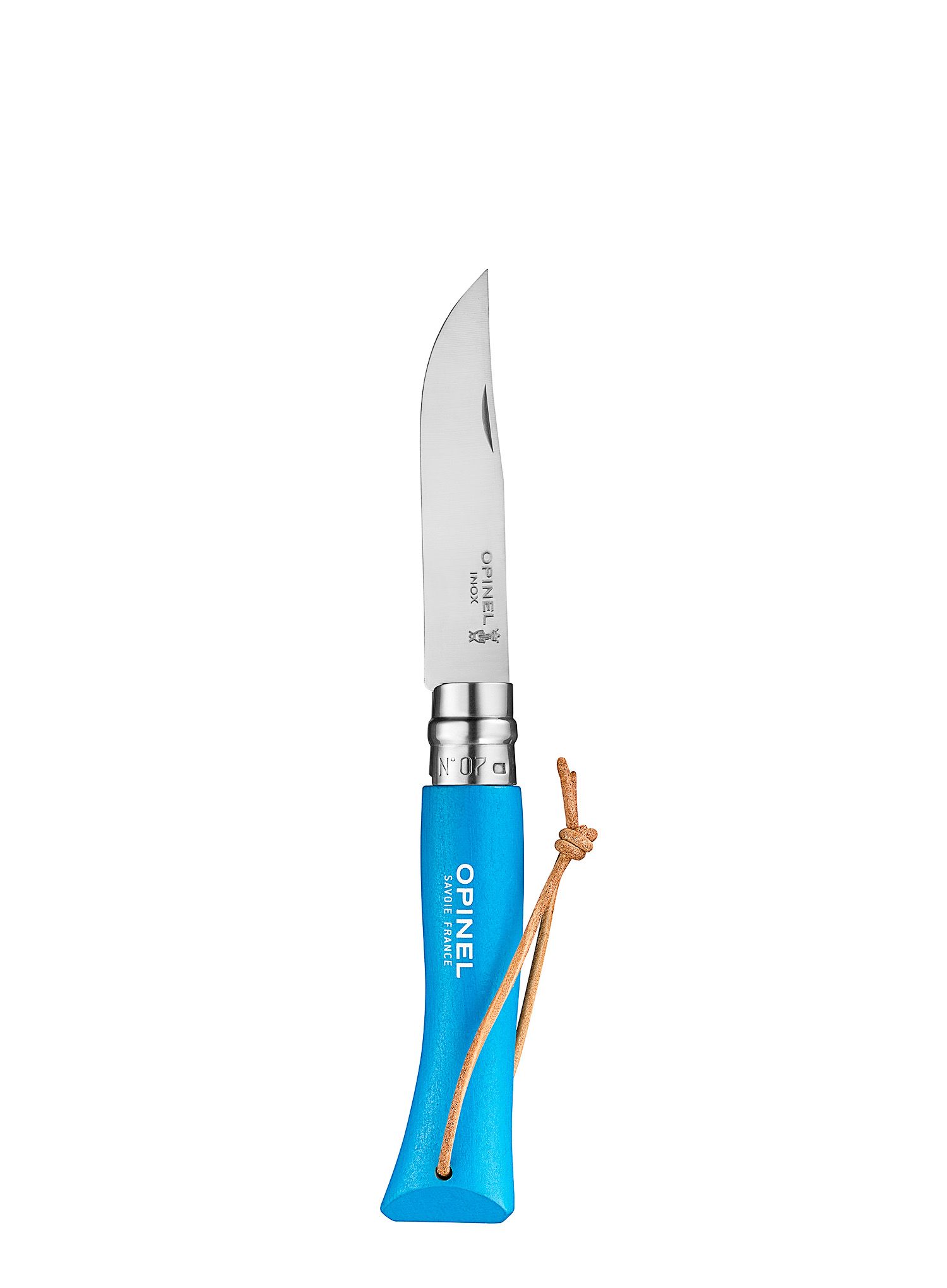 Putni nož Opinel Inox Outdoor No. 7 - cyan blue