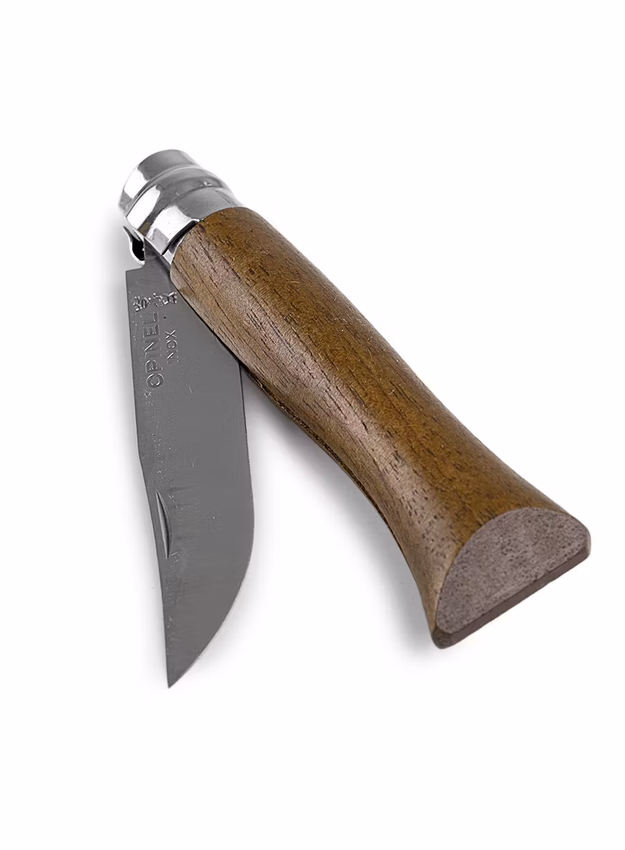 Putni nož Opinel No.06 Inox Lux - walnut