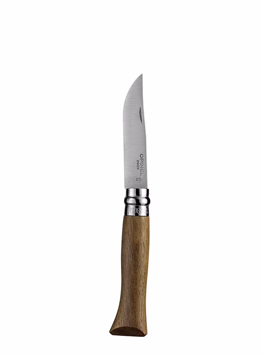 Putni nož Opinel No.06 Inox Lux - walnut