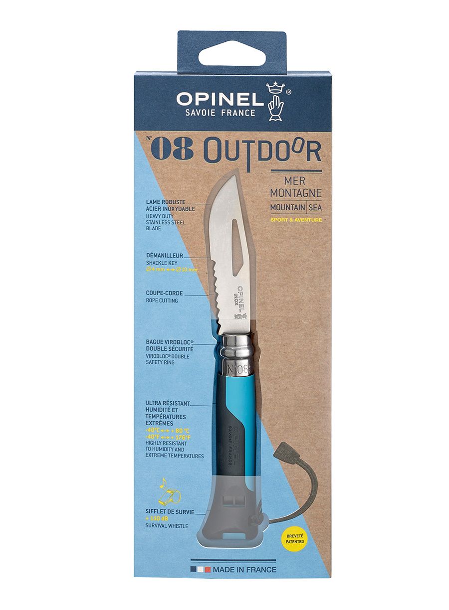 Putni nož Opinel No.08 Outdoor - blue
