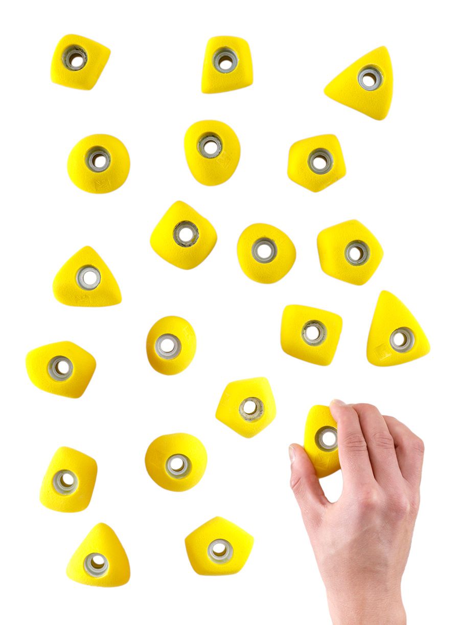 Oprimci za penjanje Ocun Footholds - yellow