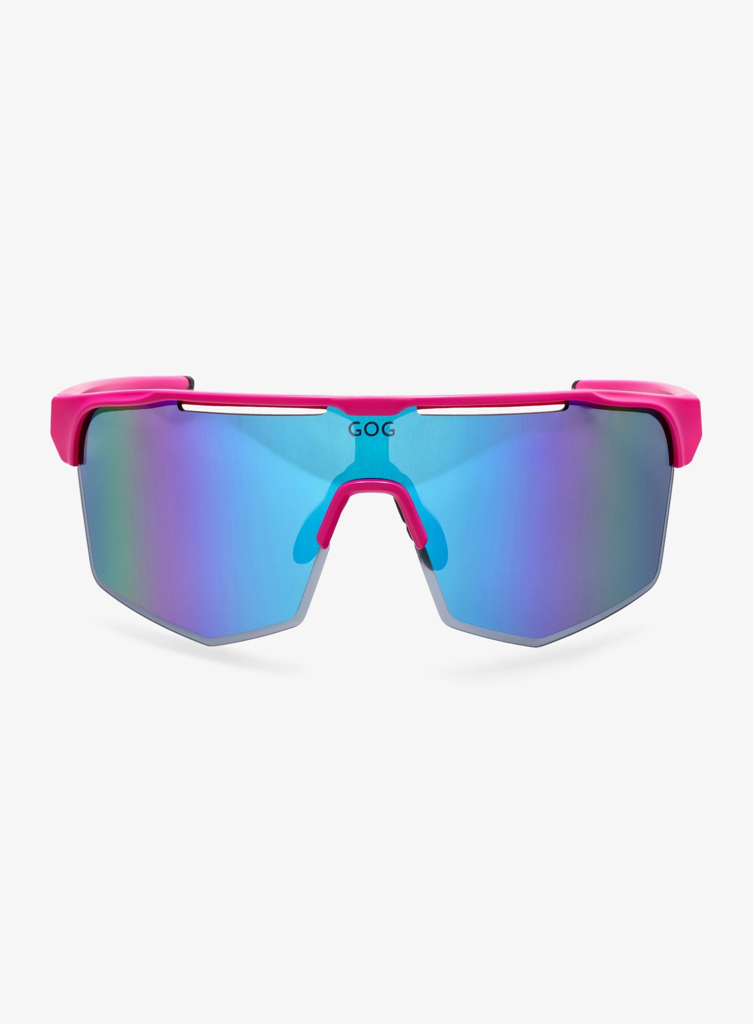 Biciklističke naočale GOG Athena - white/blue/matt neon pink