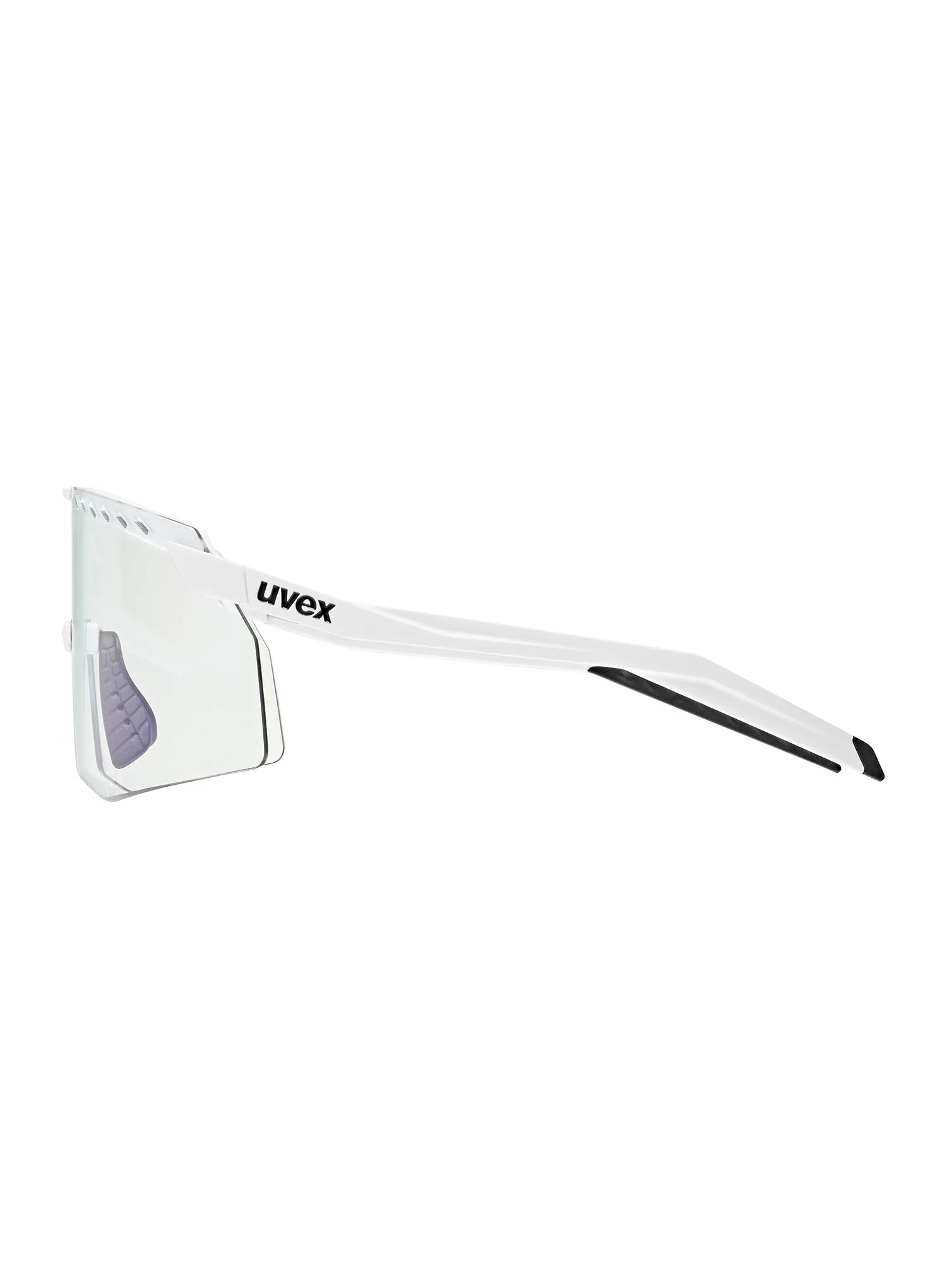 Biciklističke naočale Uvex Pace Stage V - white matt/mirror blue