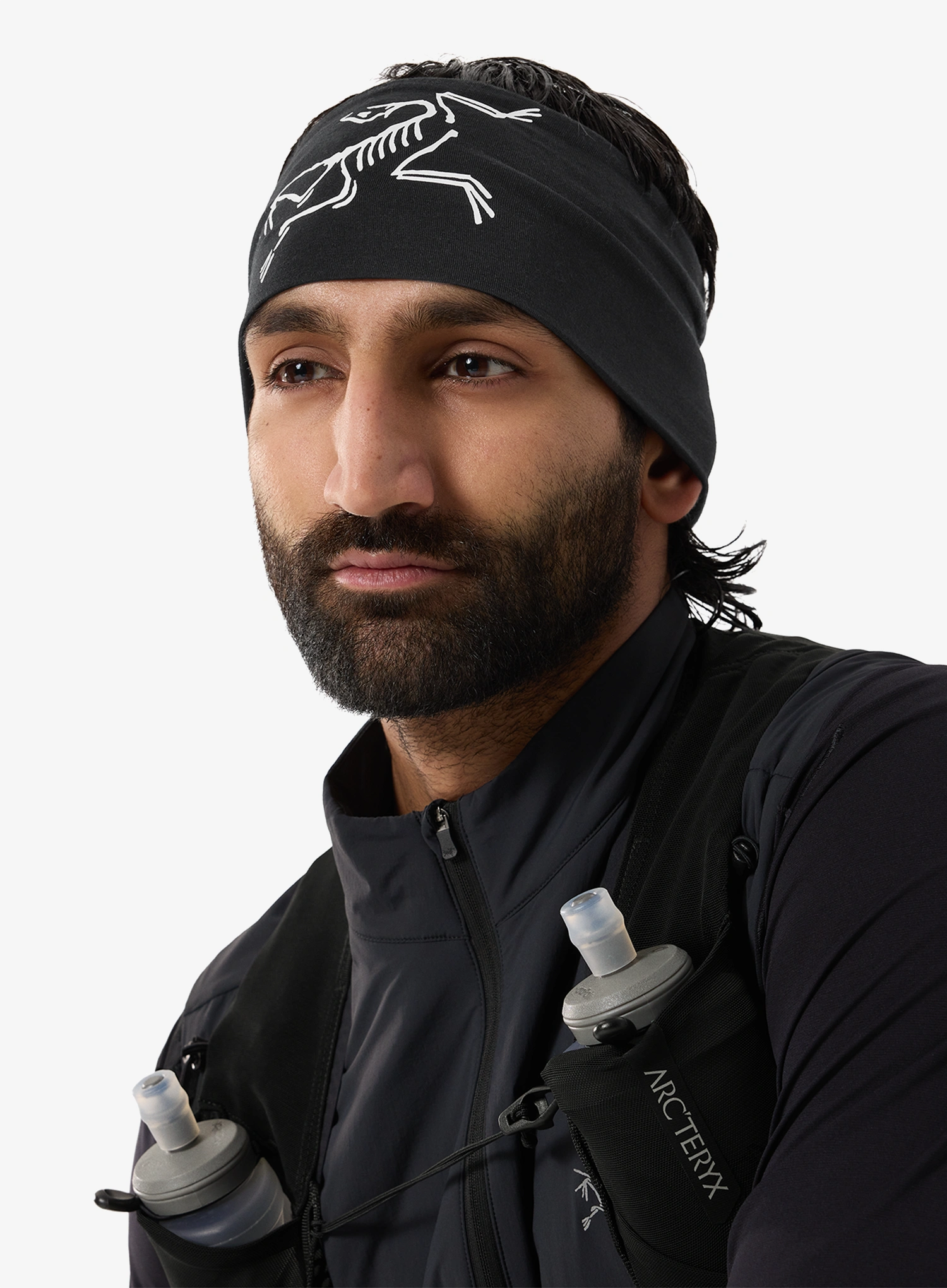 Traka za glavu Arcteryx Satoro Merino Headband - black/arctic silk