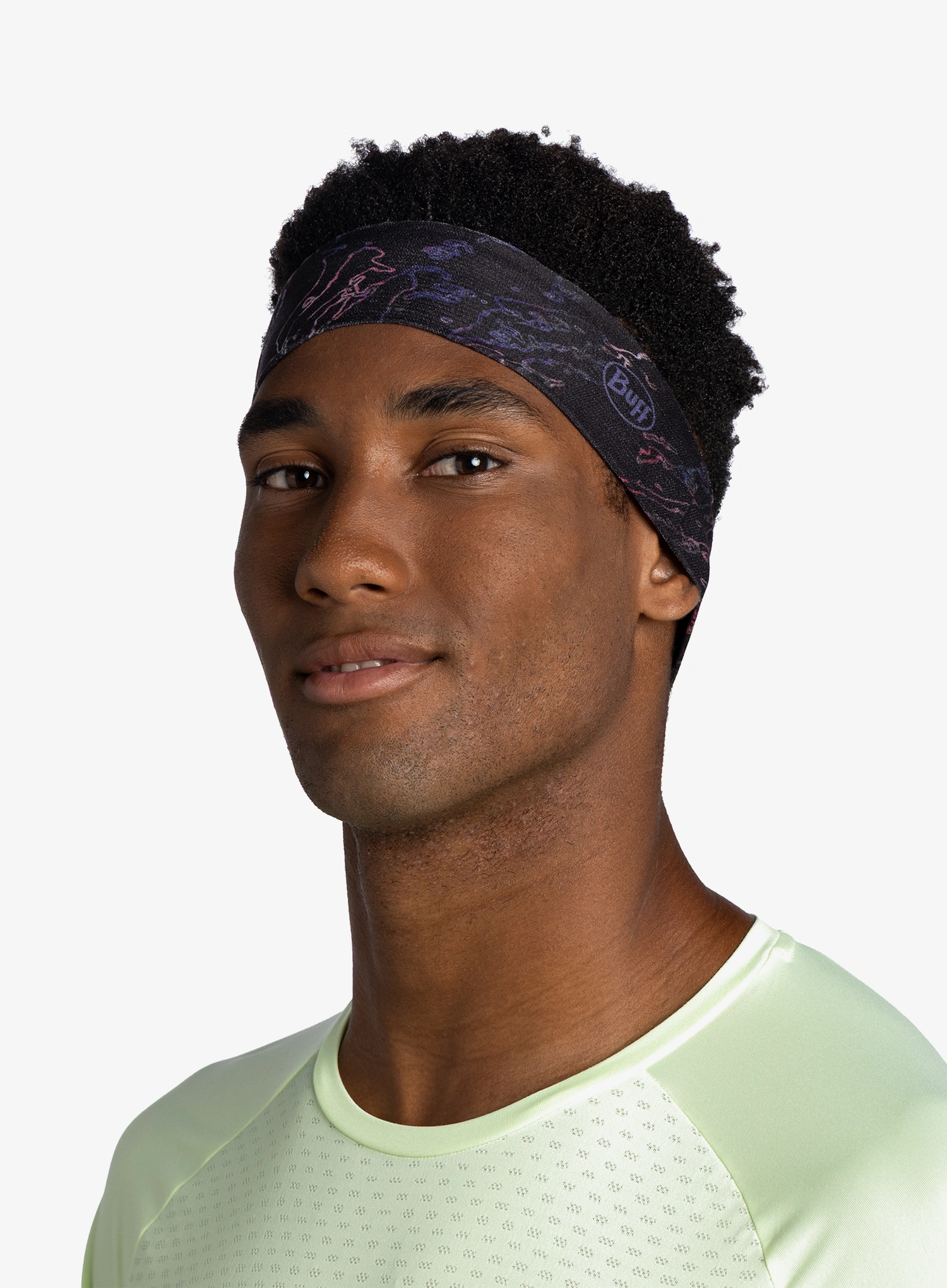 Traka za glavu Buff Coolnet UV+ Headband Slim - anter black
