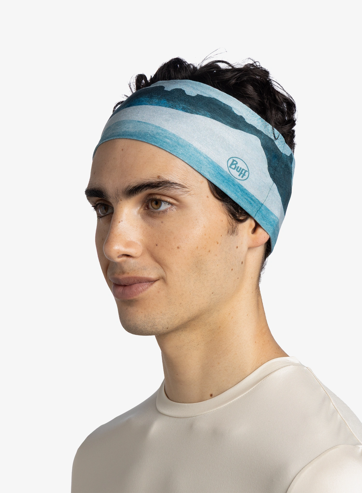 Traka za glavu Buff Coolnet UV Wide Headband - aler teal
