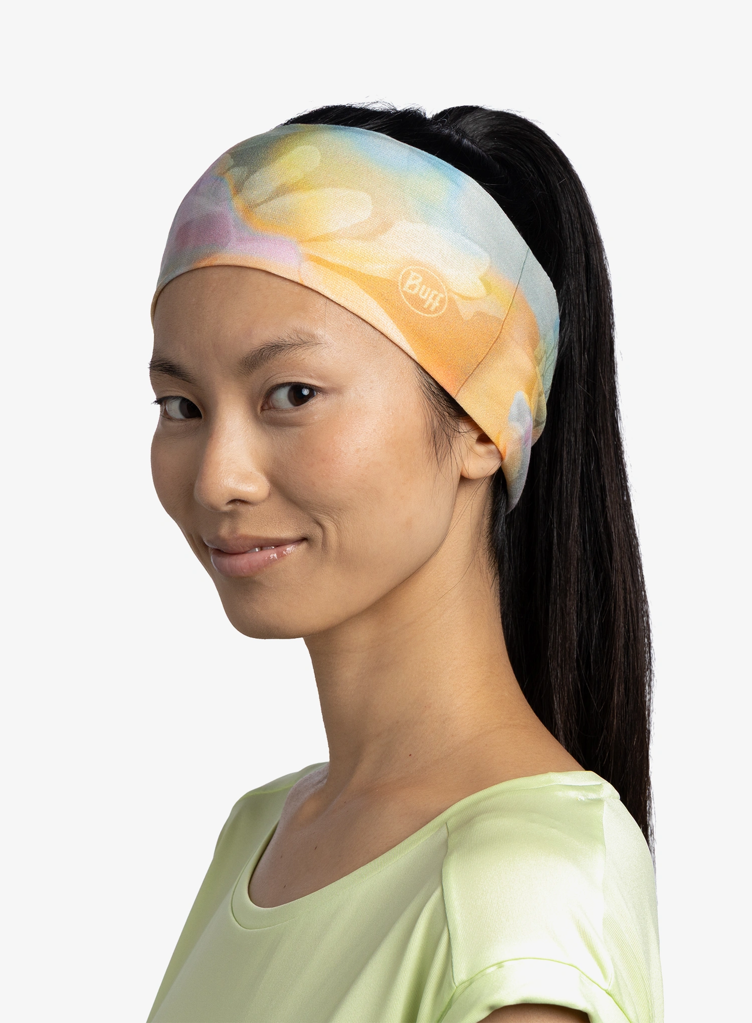 Traka za glavu Buff Coolnet UV Wide Headband - esmerald seagrove green 