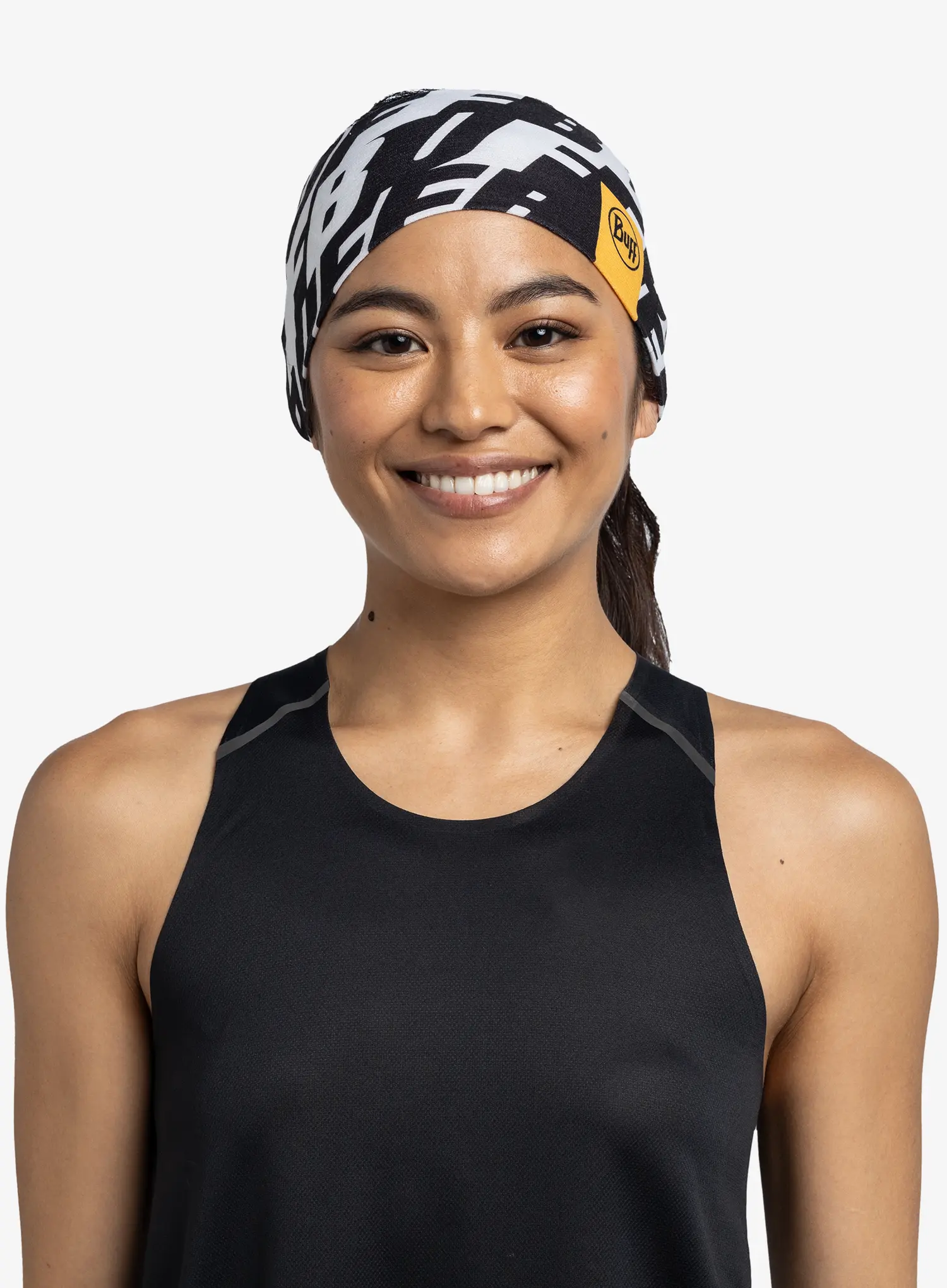 Traka za glavu Buff Coolnet UV Wide Headband - logo multi