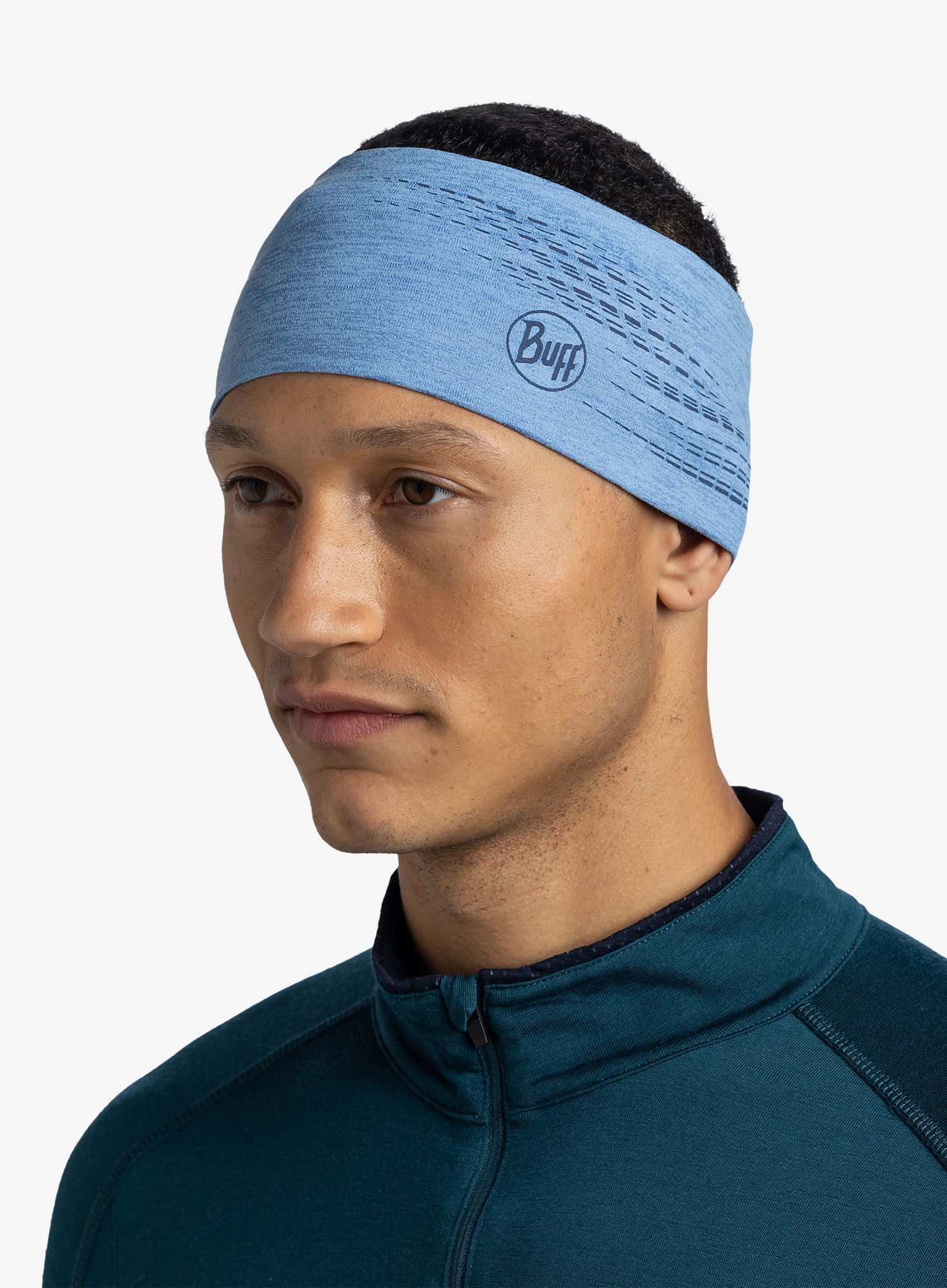 Traka za glavu Buff Dryflx Headband - solid washed blue