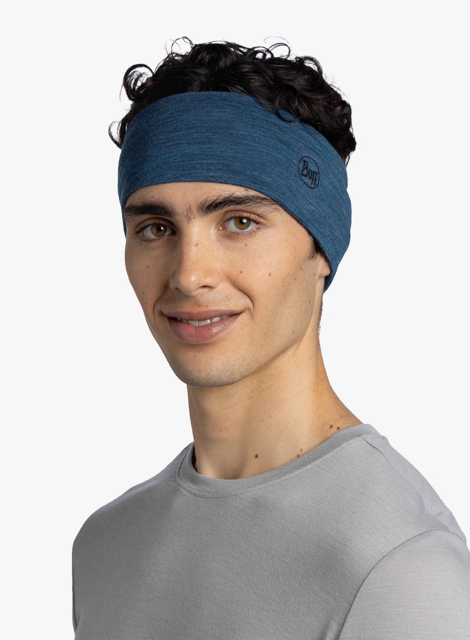 Traka za glavu Buff Merino Lightweight Headband - multistripes tempest