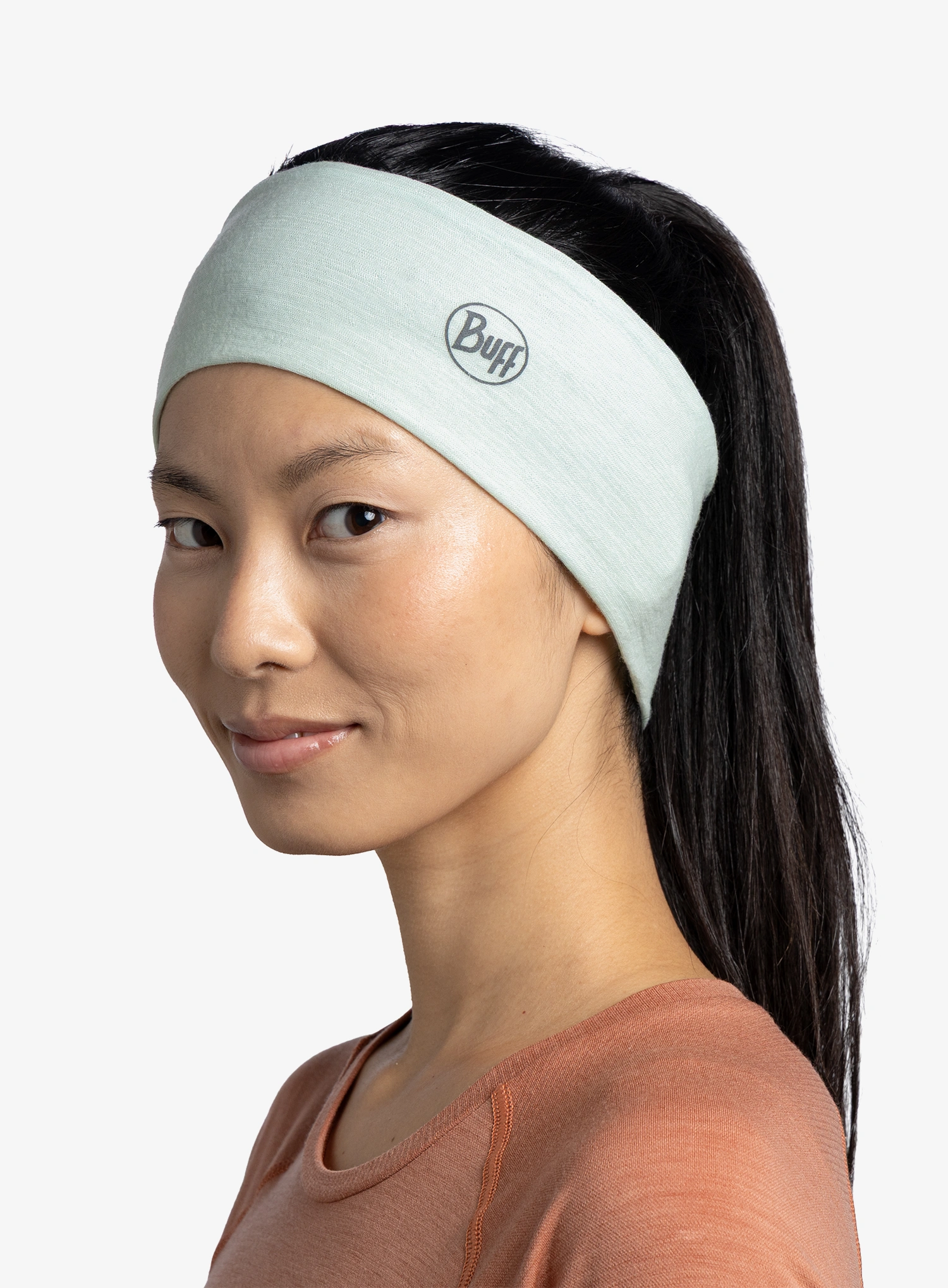 Traka za glavu Buff Merino Lightweight Headband - solid seagrove green