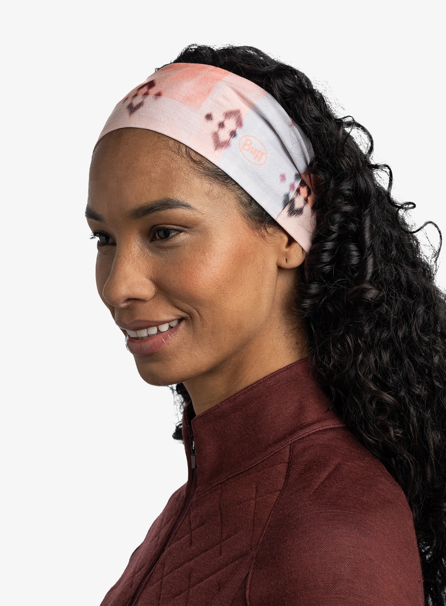 Traka za glavu Buff Thermonet Headband - atnet rose pink
