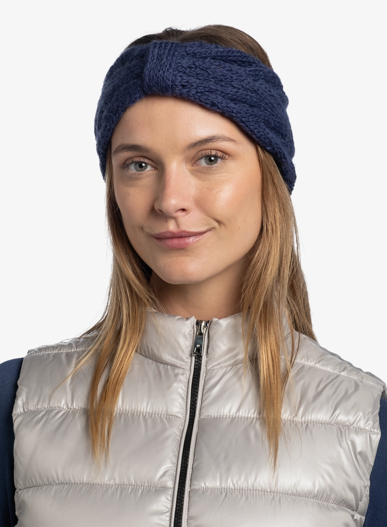 Ženska traka za glavu Buff Knitted&Fleece Headband Caryn - midnight