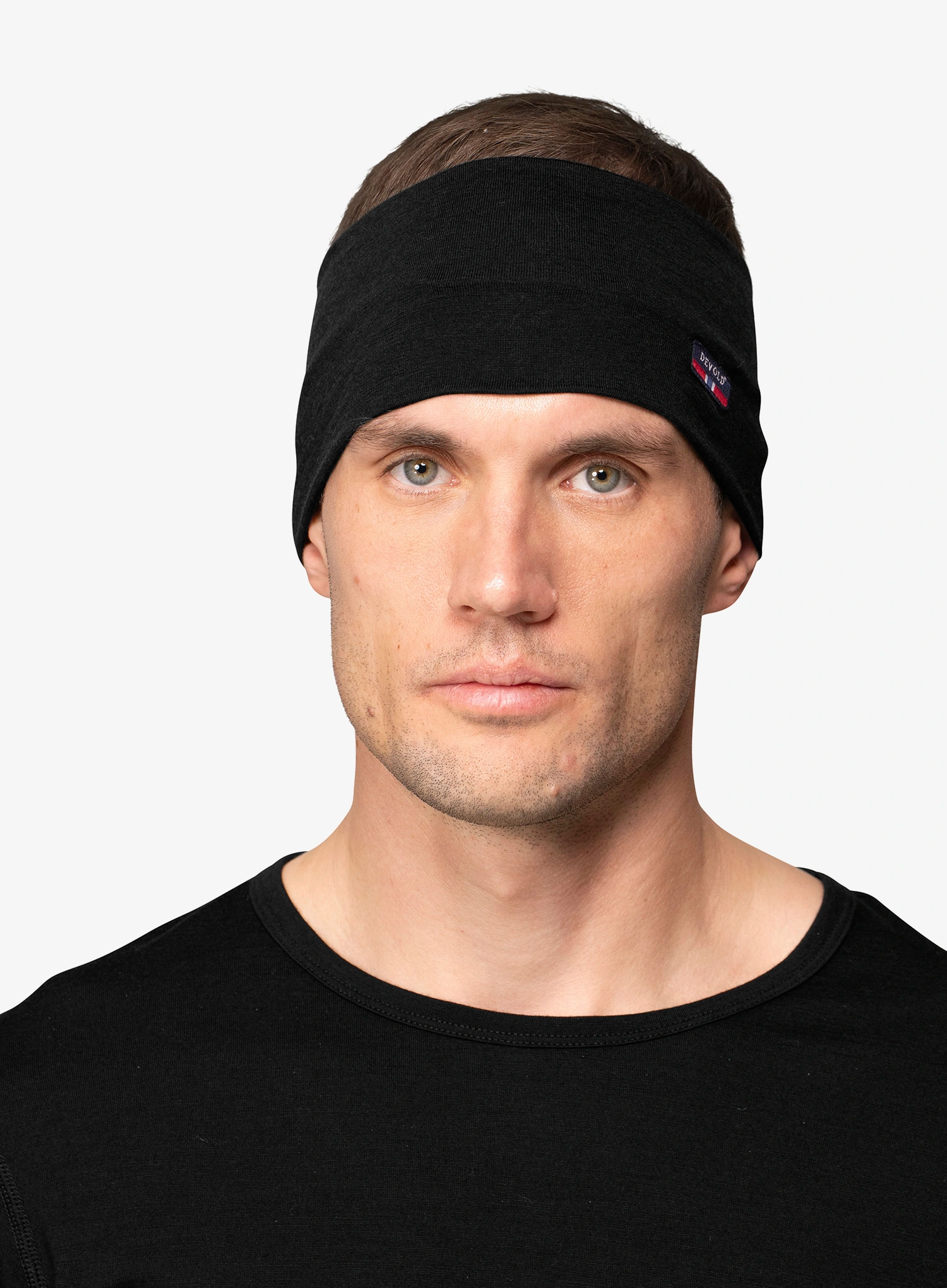 Traka za glavu Devold Breeze Merino 150 Headband - black