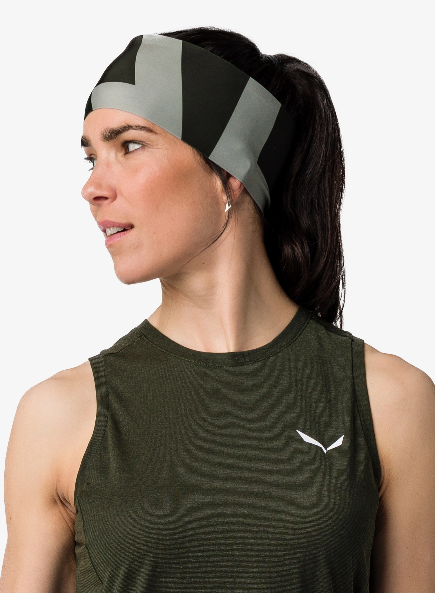 Traka za glavu Salewa Pedroc Dry Headband - dark olive