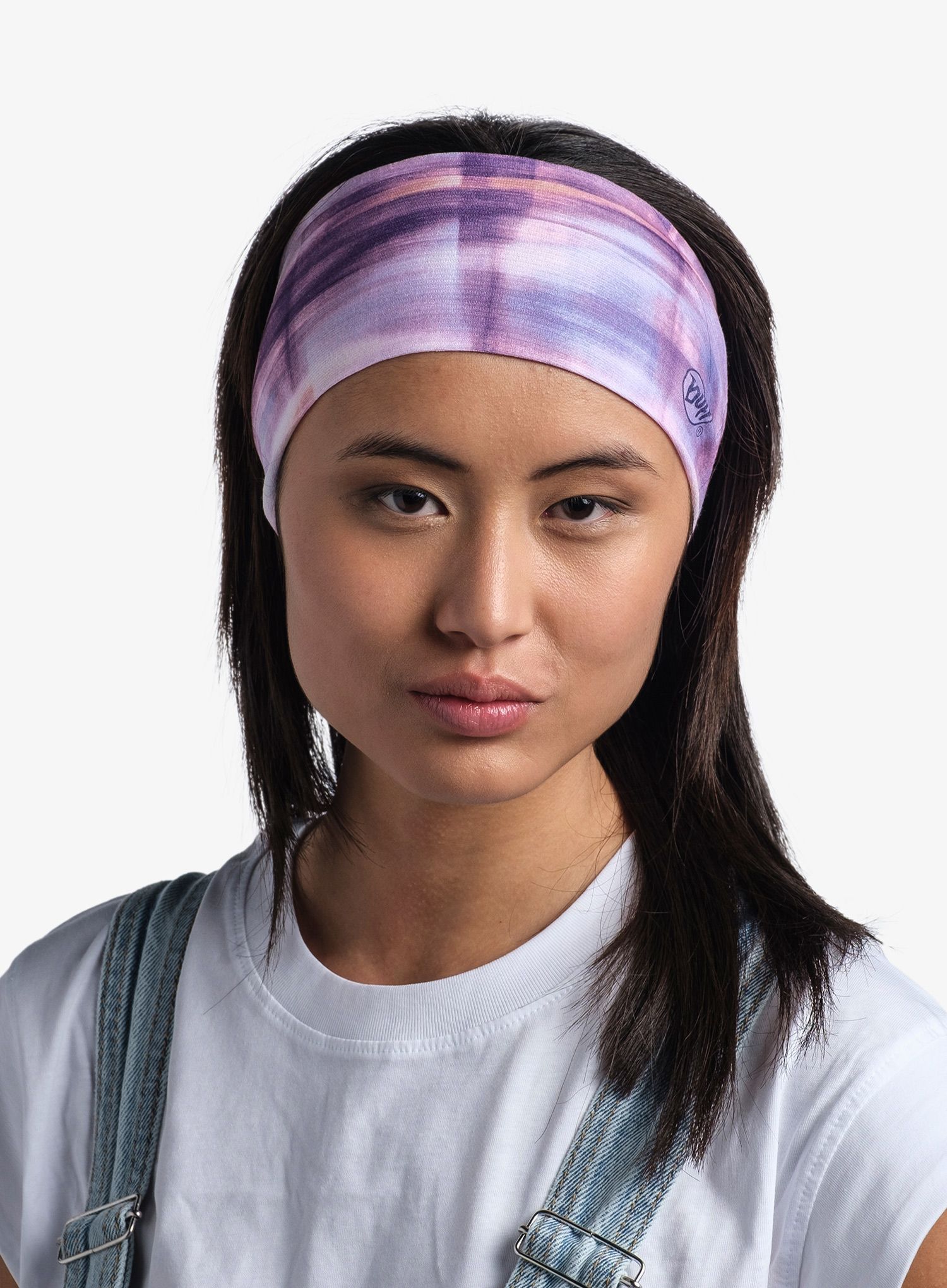 Traka za glavu Buff Coolnet UV Wide Headband - seary purple