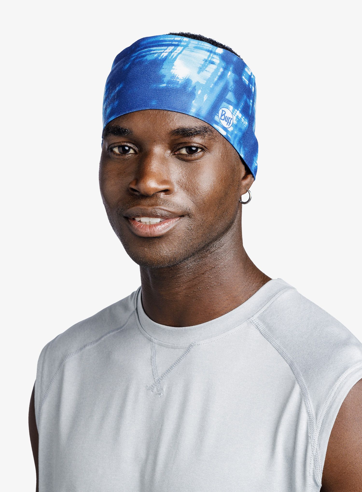 Traka za glavu Buff Coolnet UV Wide Headband - attel blue