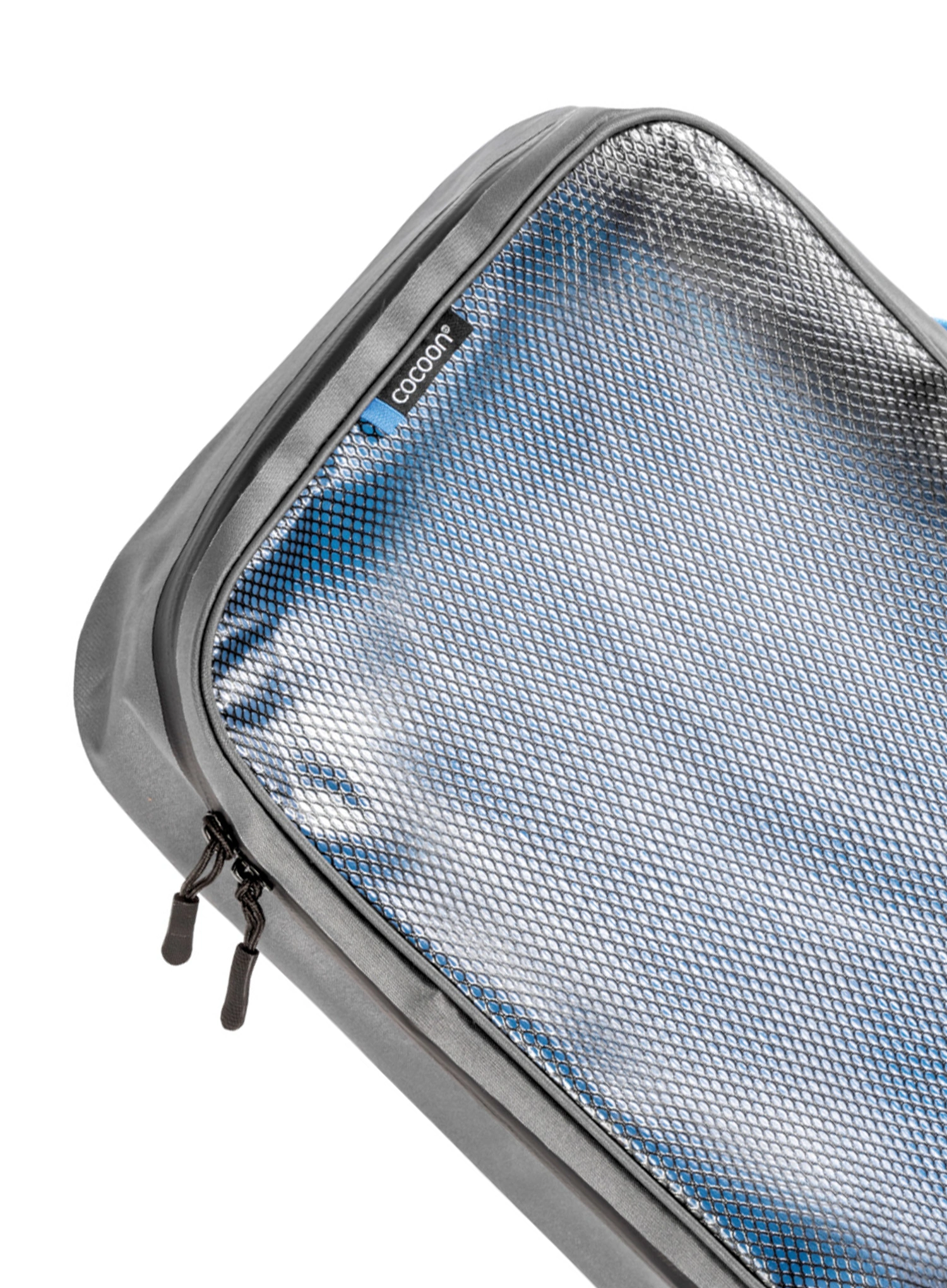 Putni organizer Cocoon Packing Cube - Laminated Net Top L - grey/blue