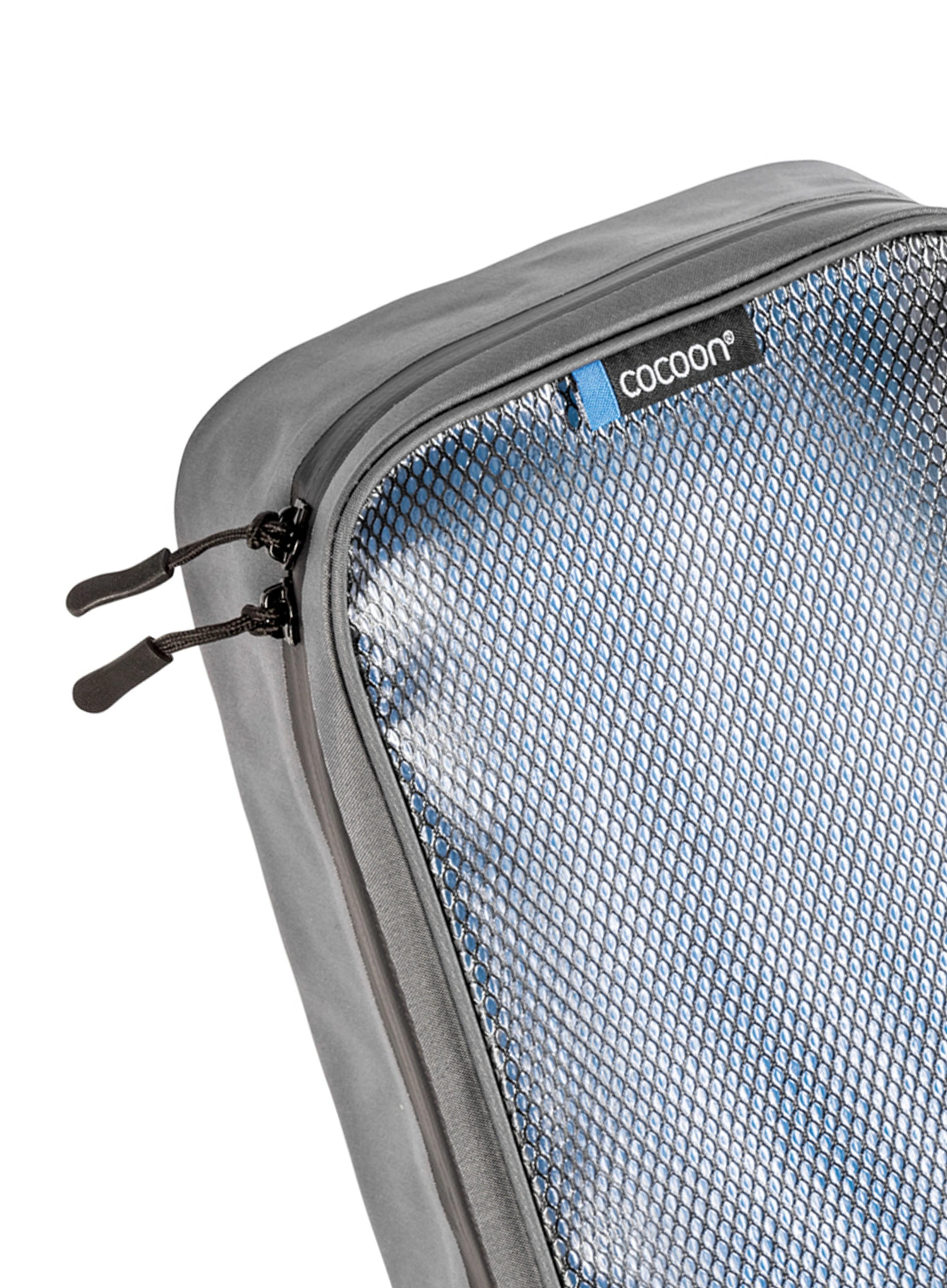 Putni organizer Cocoon Packing Cube - Laminated Net Top M - grey/blue