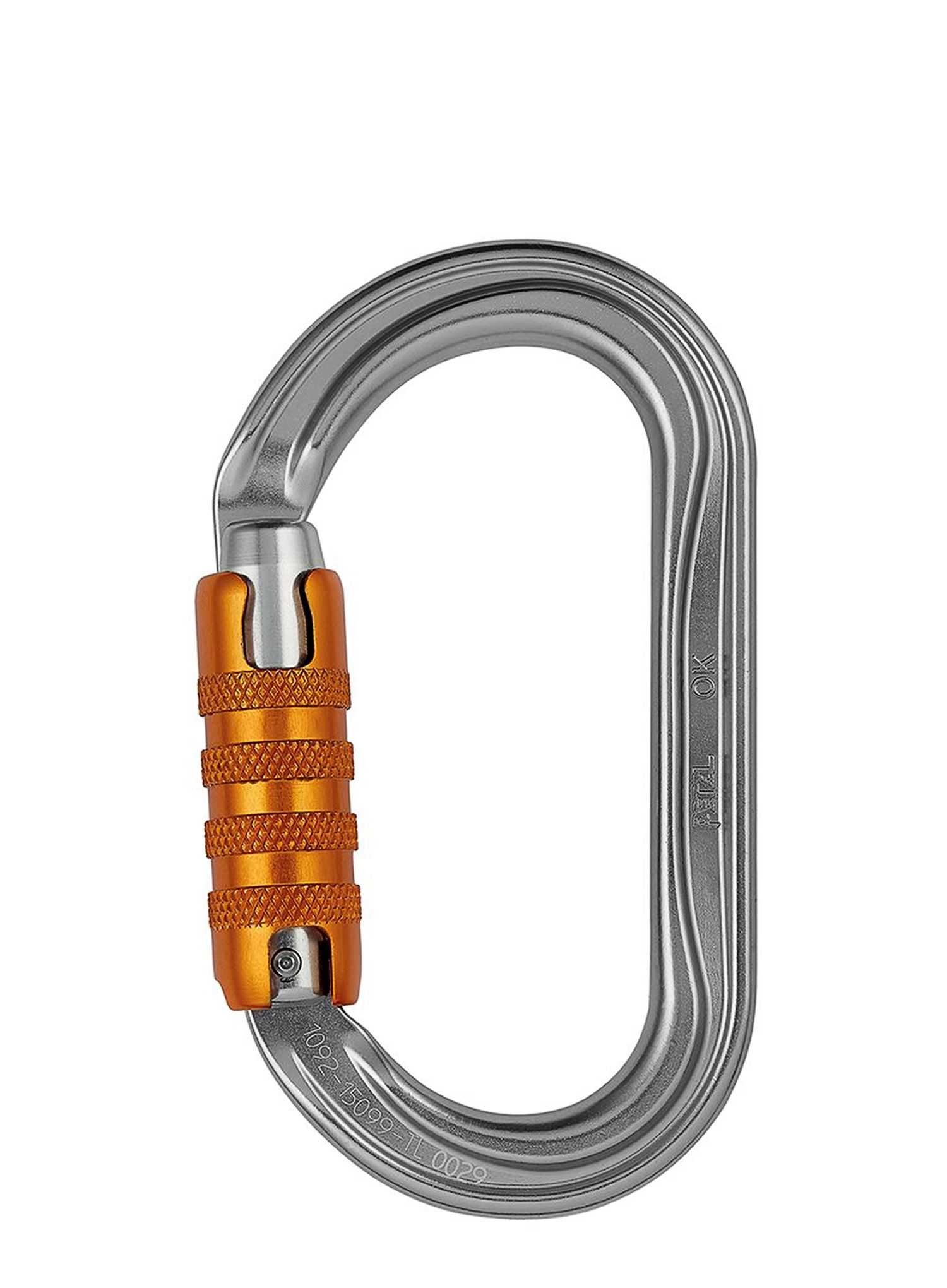 Karabiner za penjanje Petzl OK Triact-Lock - gray