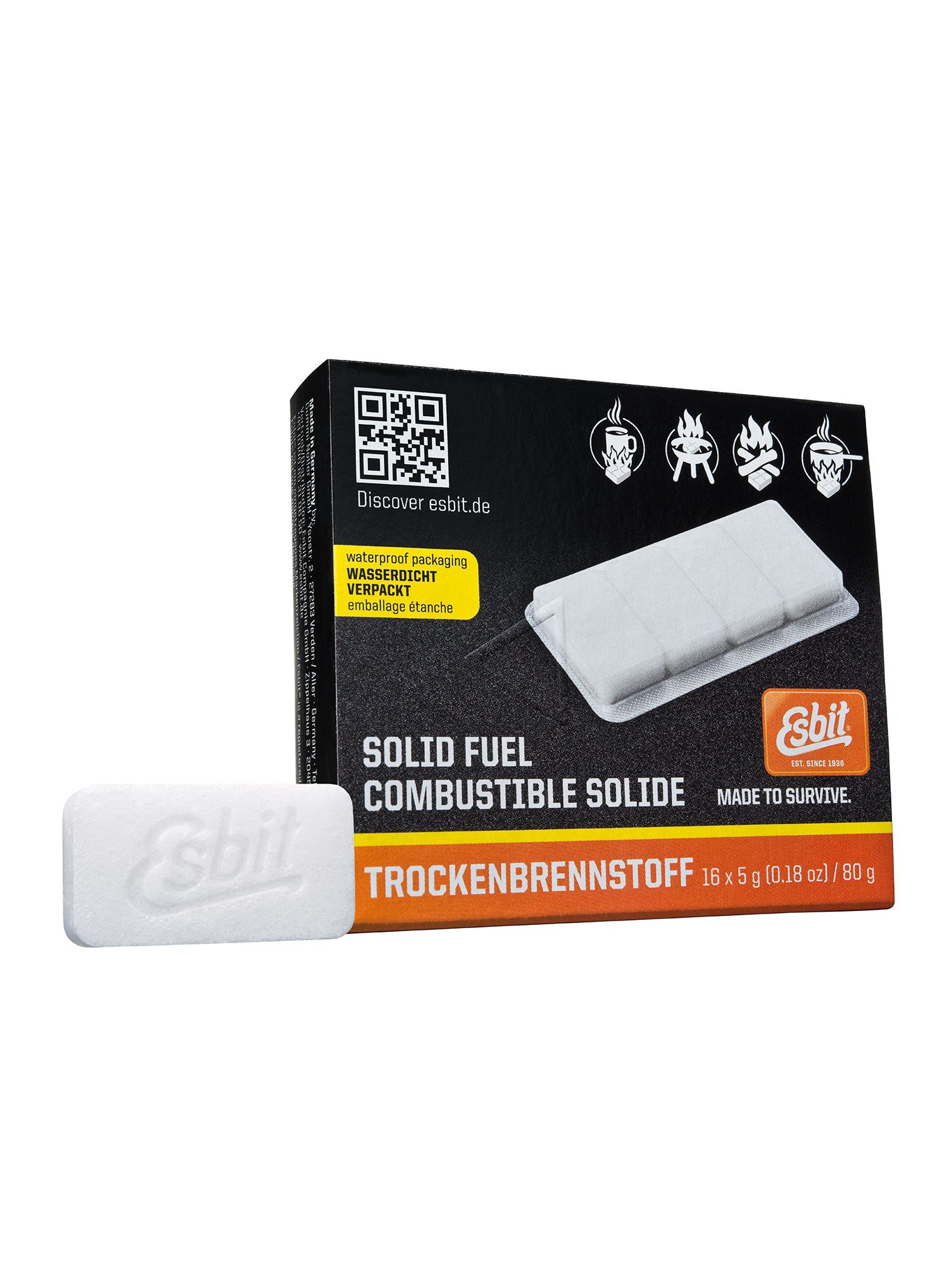 Kruto gorivo Esbit Solid Fuel Tablets 16 x 5g