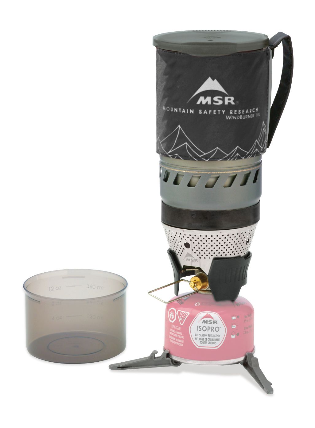 Putno kuhalo MSR WindBurner Personal Stove System 1.0L - black